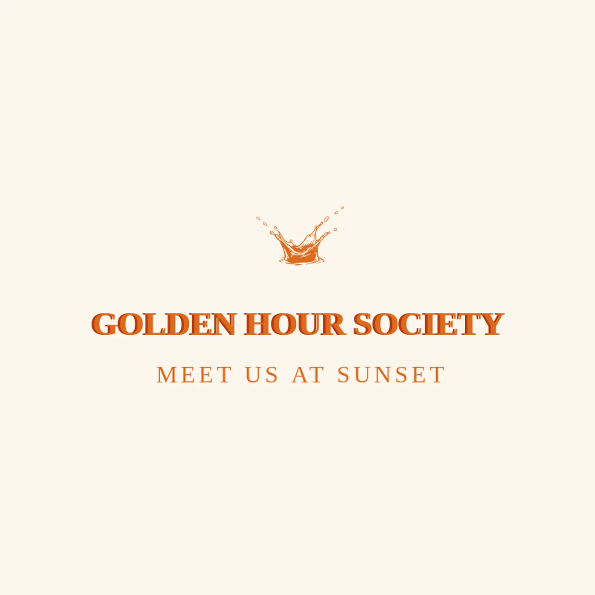 Golden Hour Society logo for bourbon