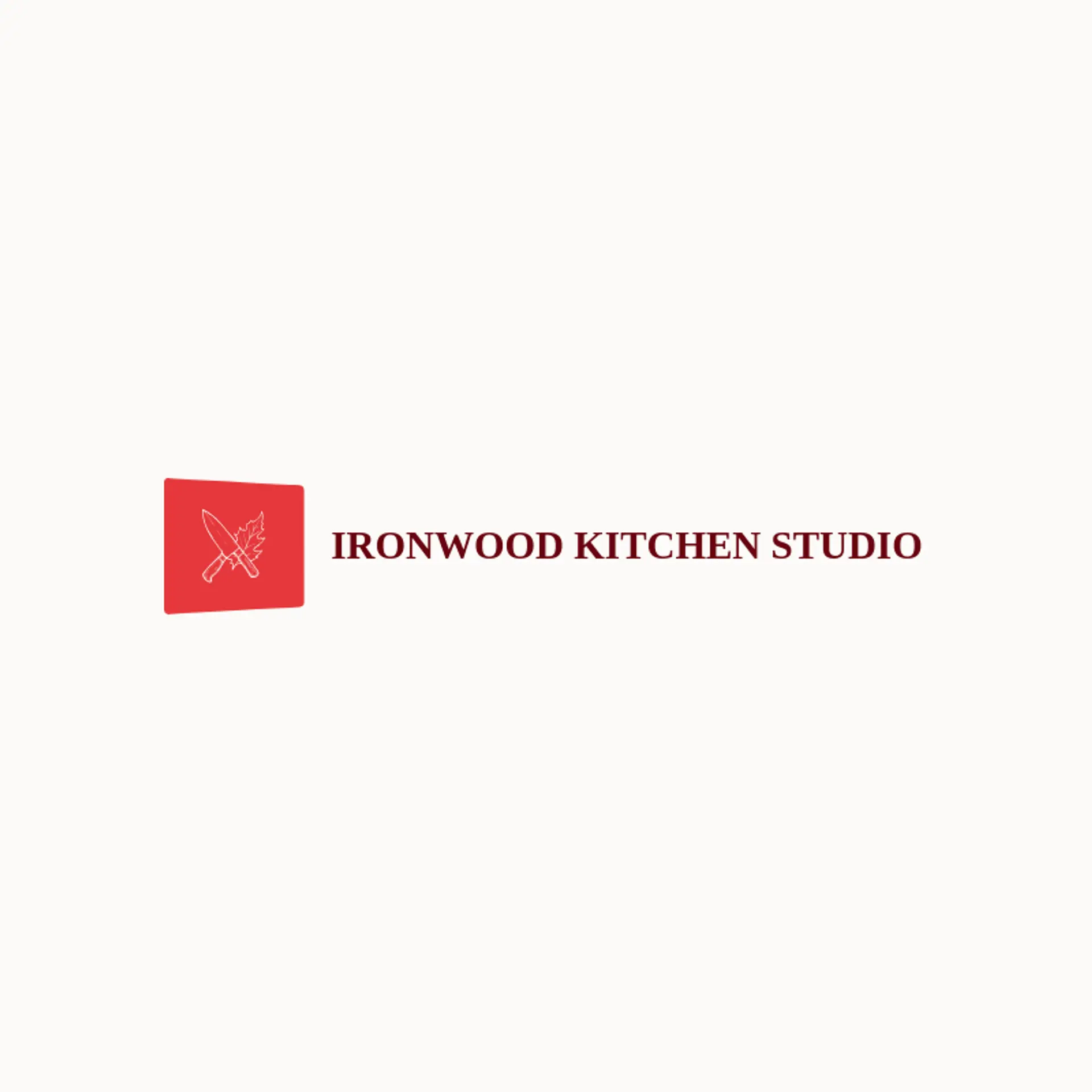 Ironwood Kitchen Studio logo for knife