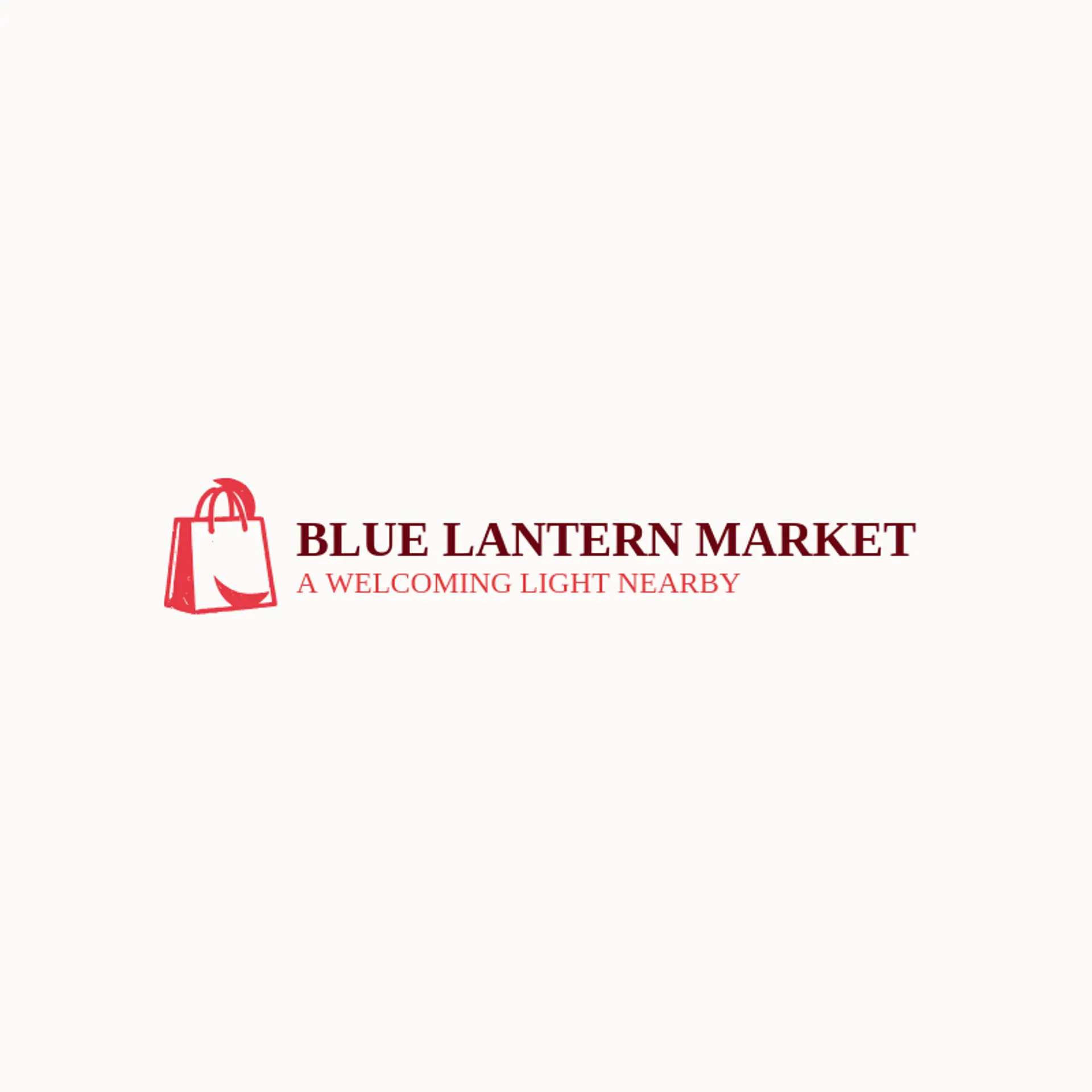 Blue Lantern Market logo for convenience store