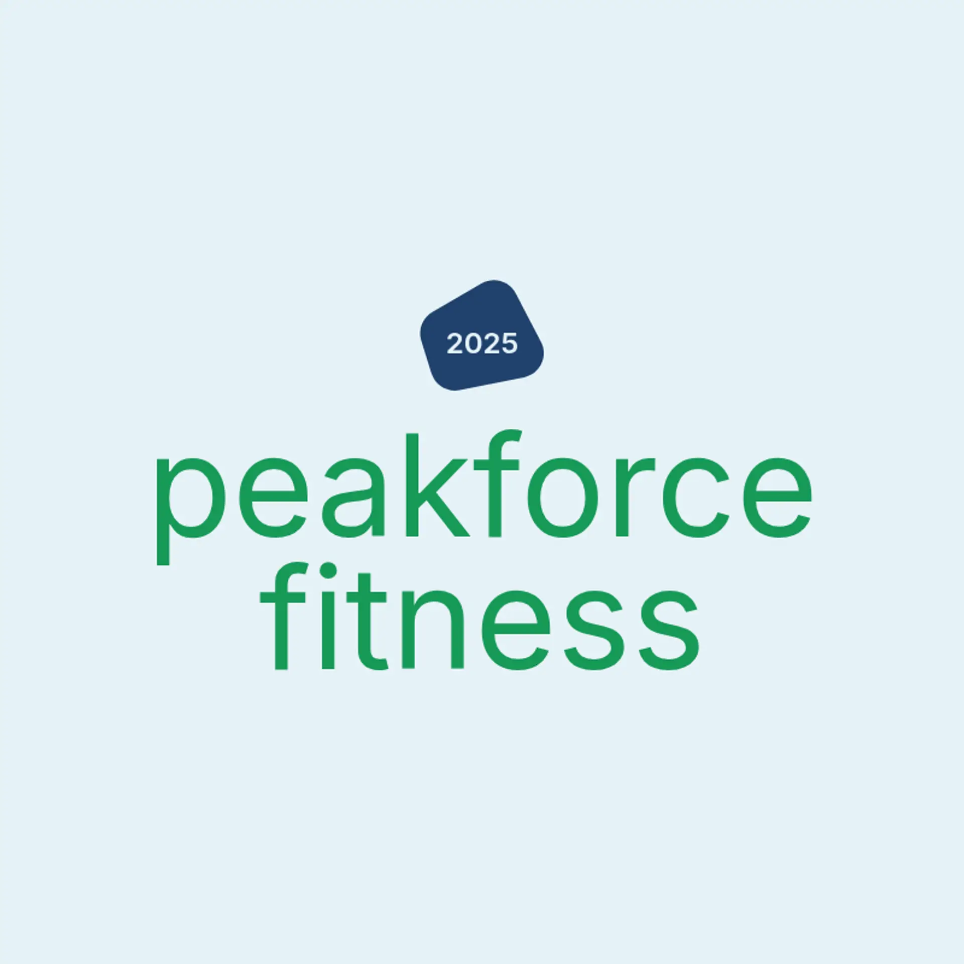 PeakForce Fitness logo for fitness training