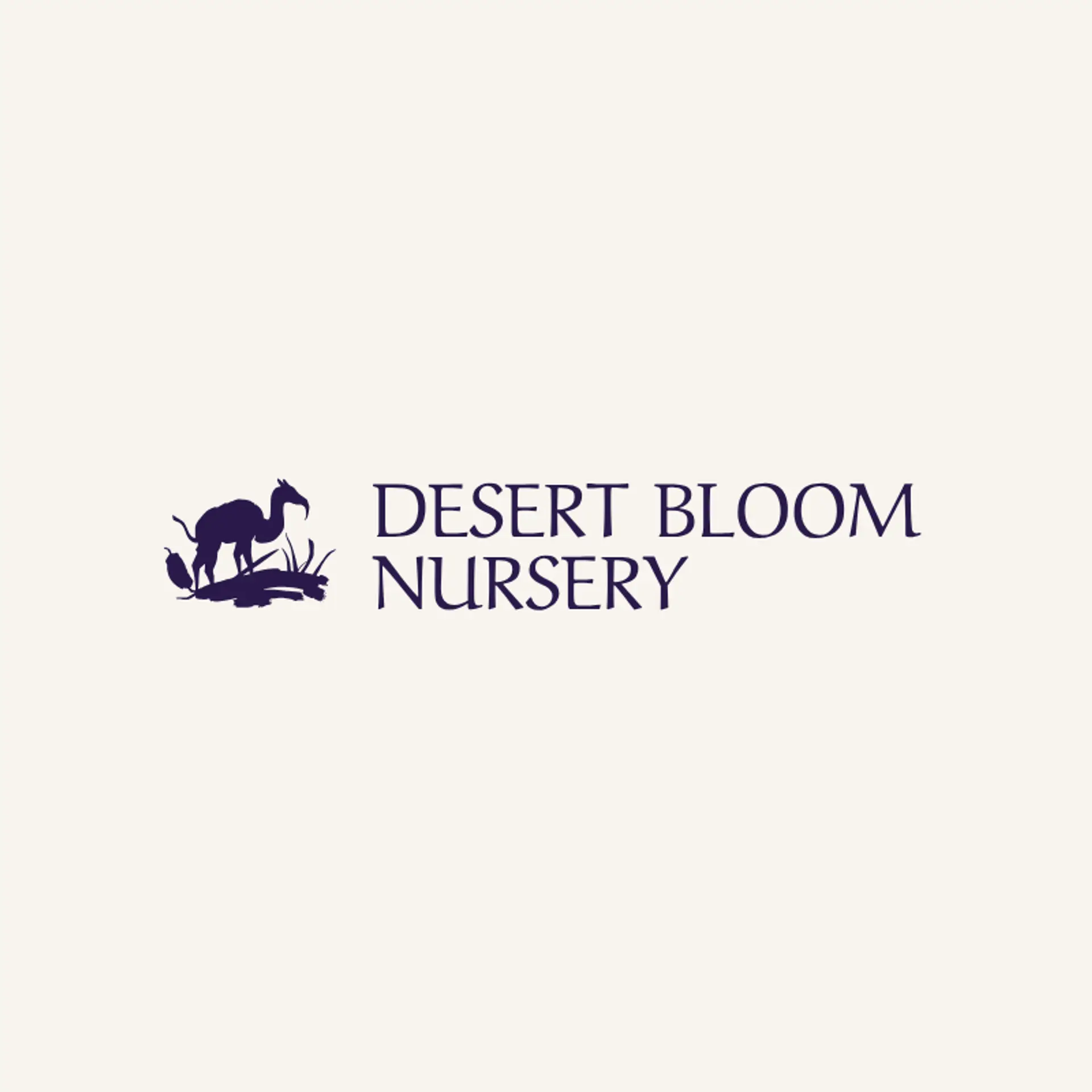 Desert Bloom Nursery logo for camel