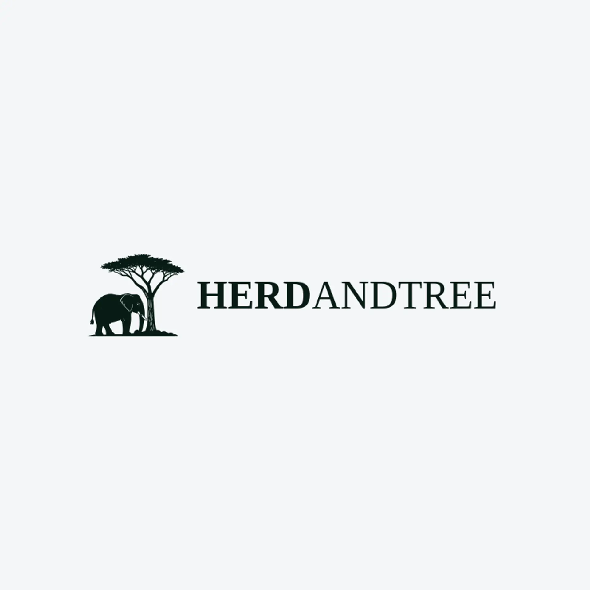 Herd and Tree logo for elephant