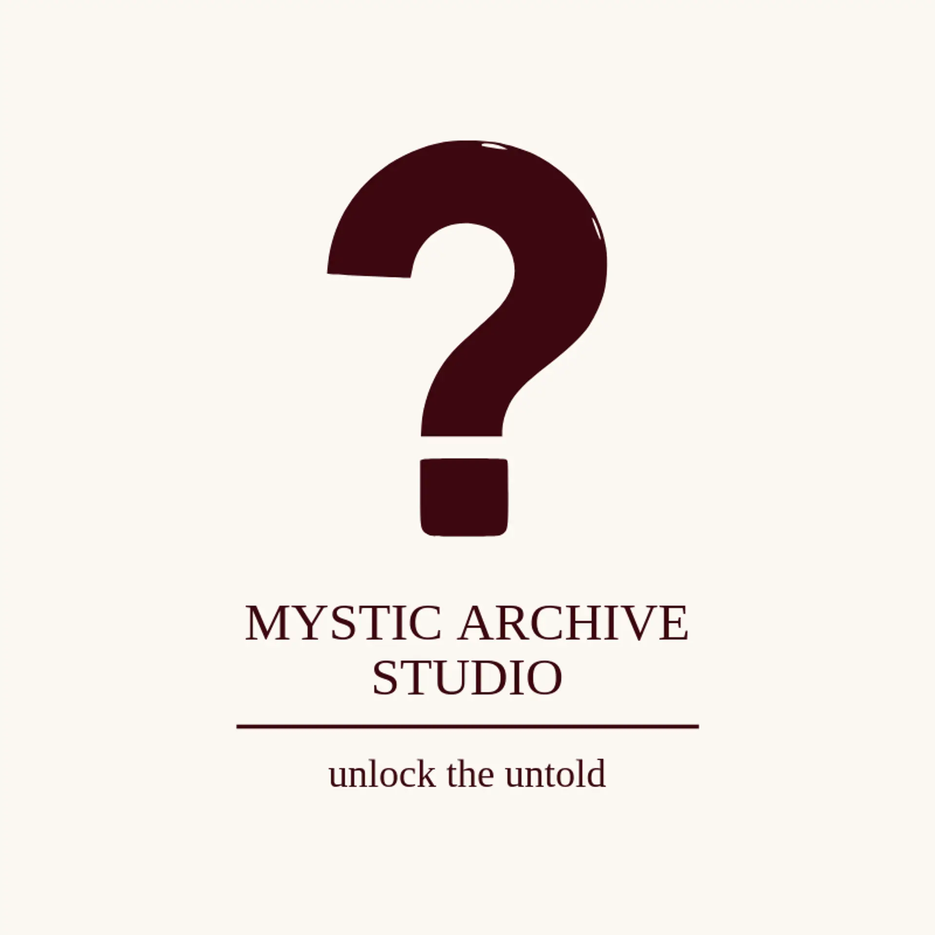 Mystic Archive Studio logo for mystery
