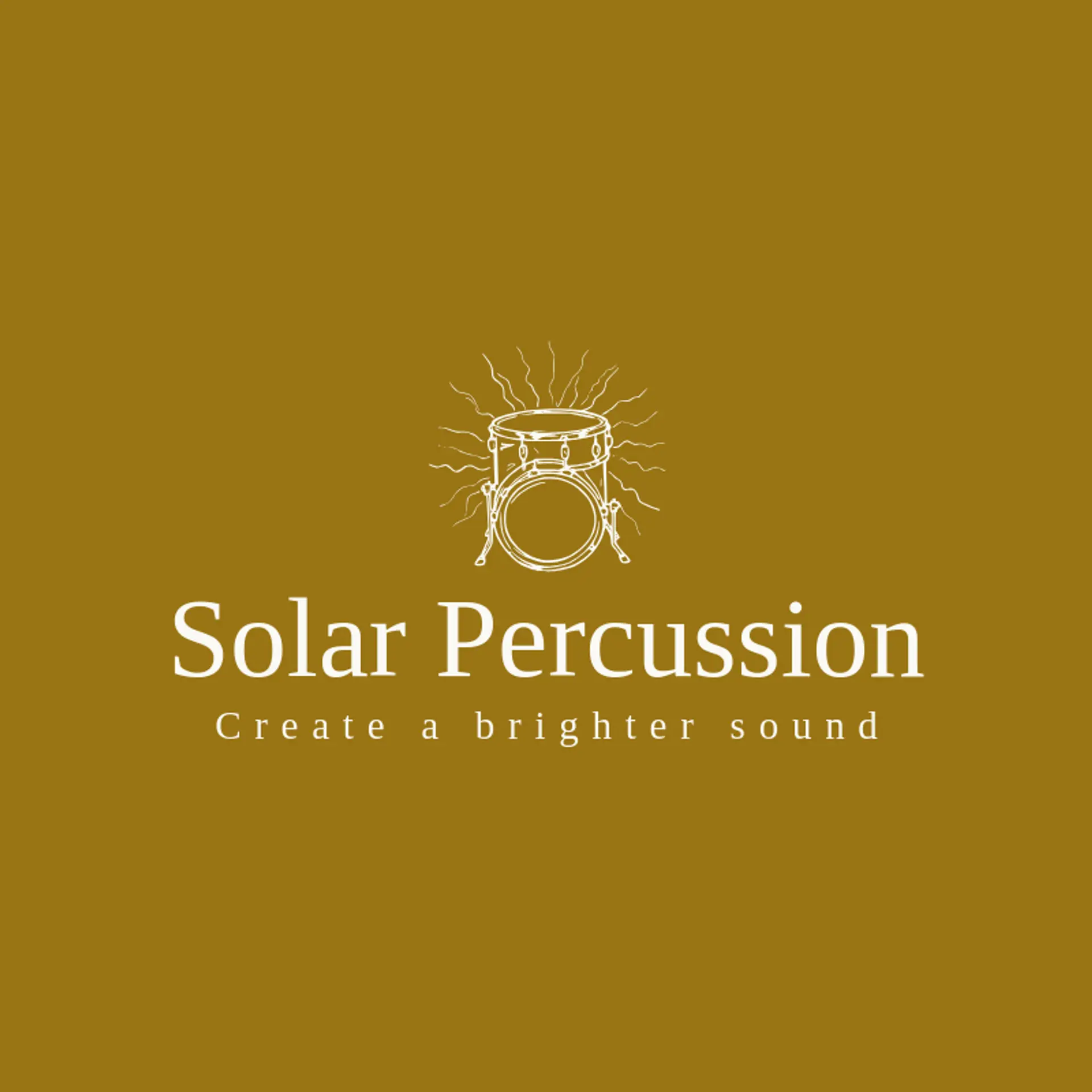 Solar Percussion logo for drum