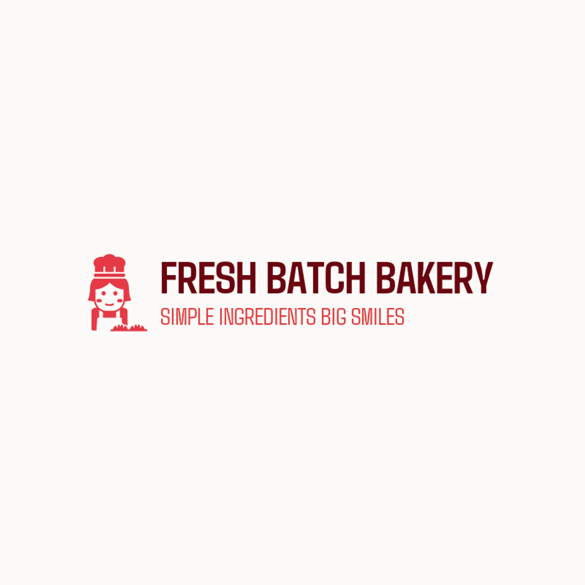Fresh Batch Bakery logo for baker
