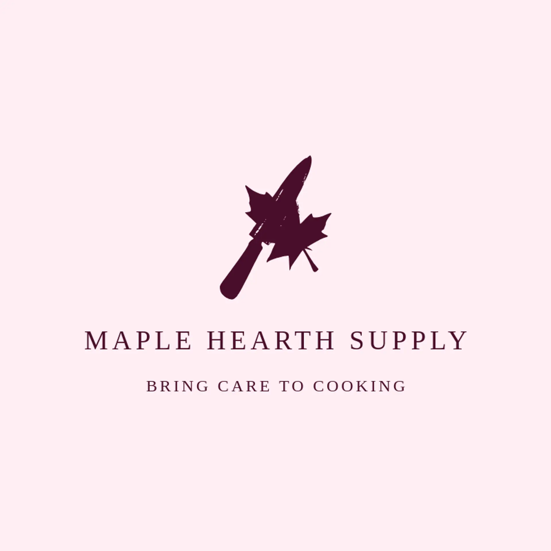 Maple Hearth Supply logo for knife