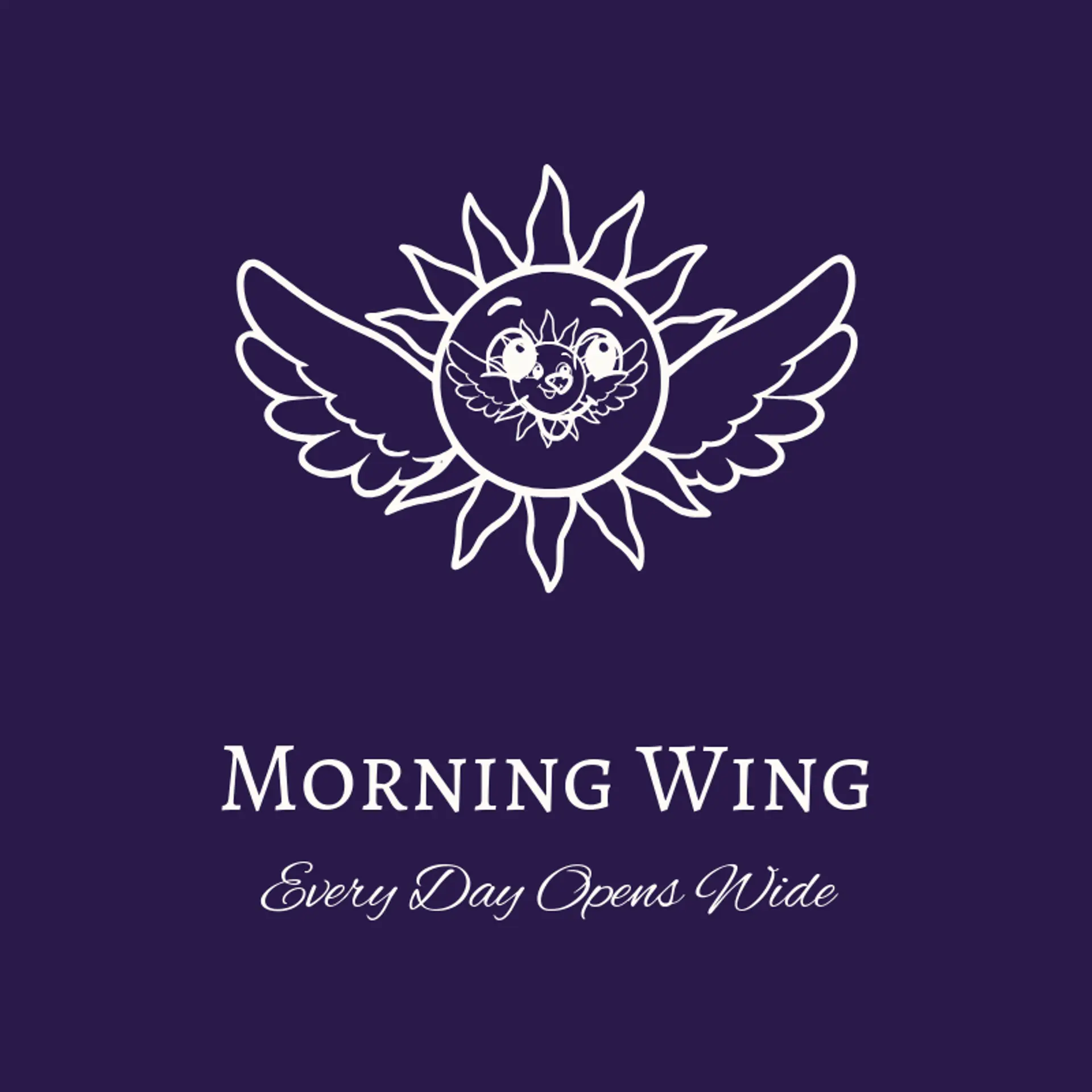 Morning Wing logo for airline