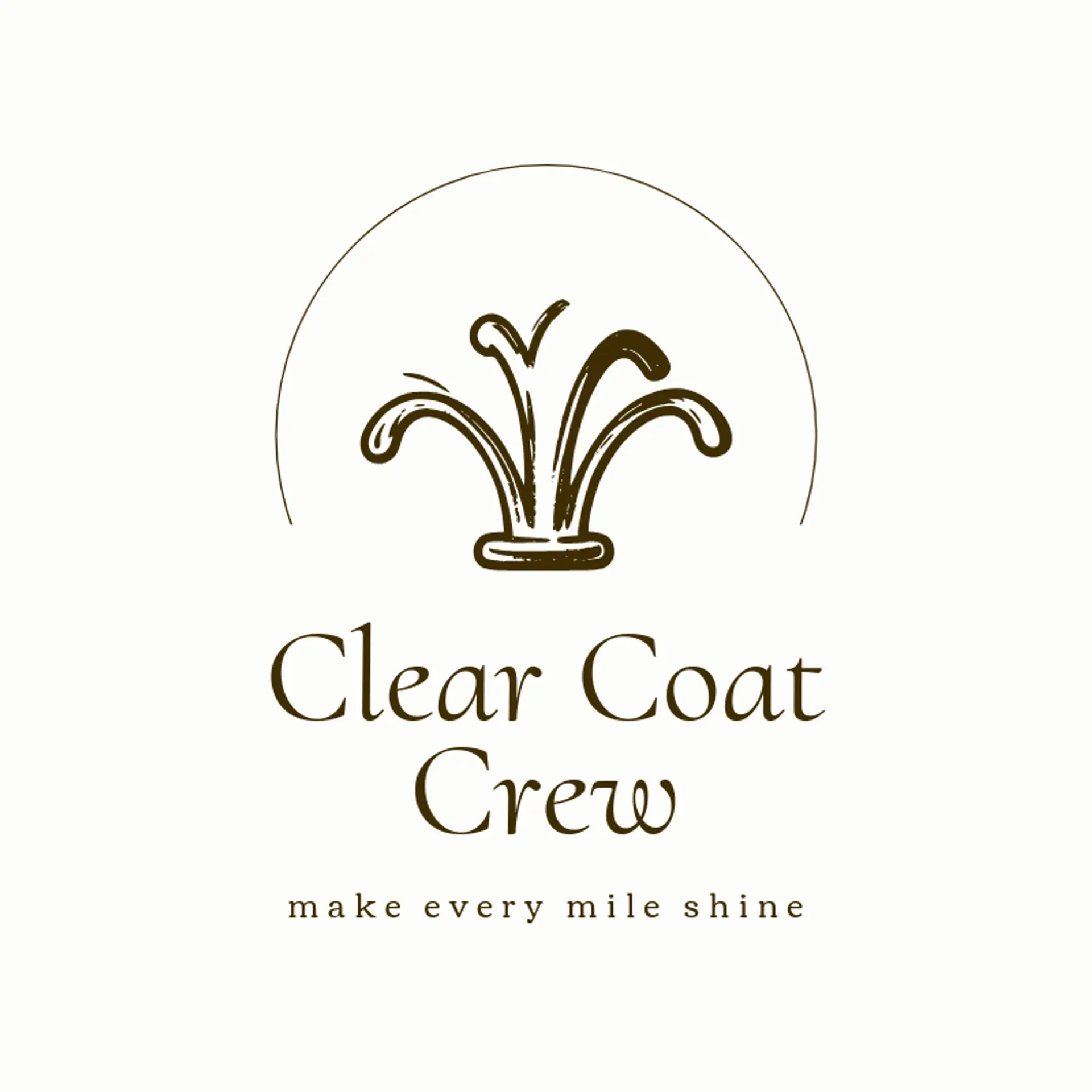 Clear Coat Crew logo for car wash
