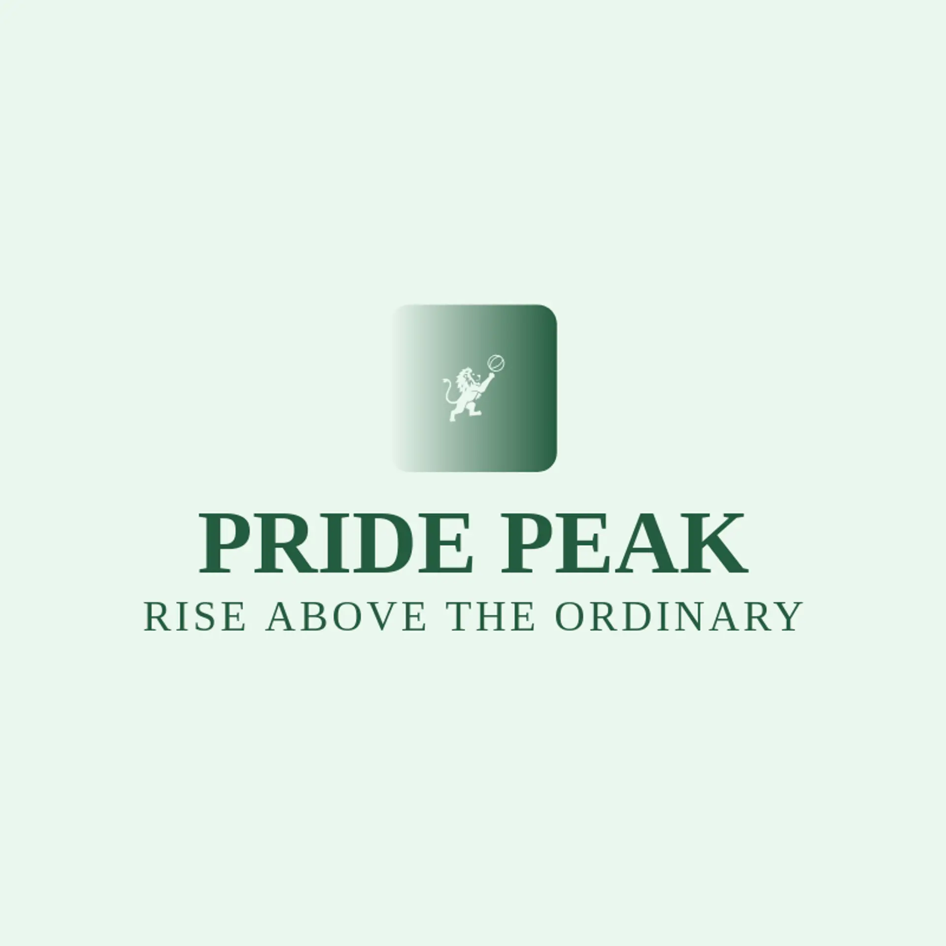 Pride Peak logo for lion king