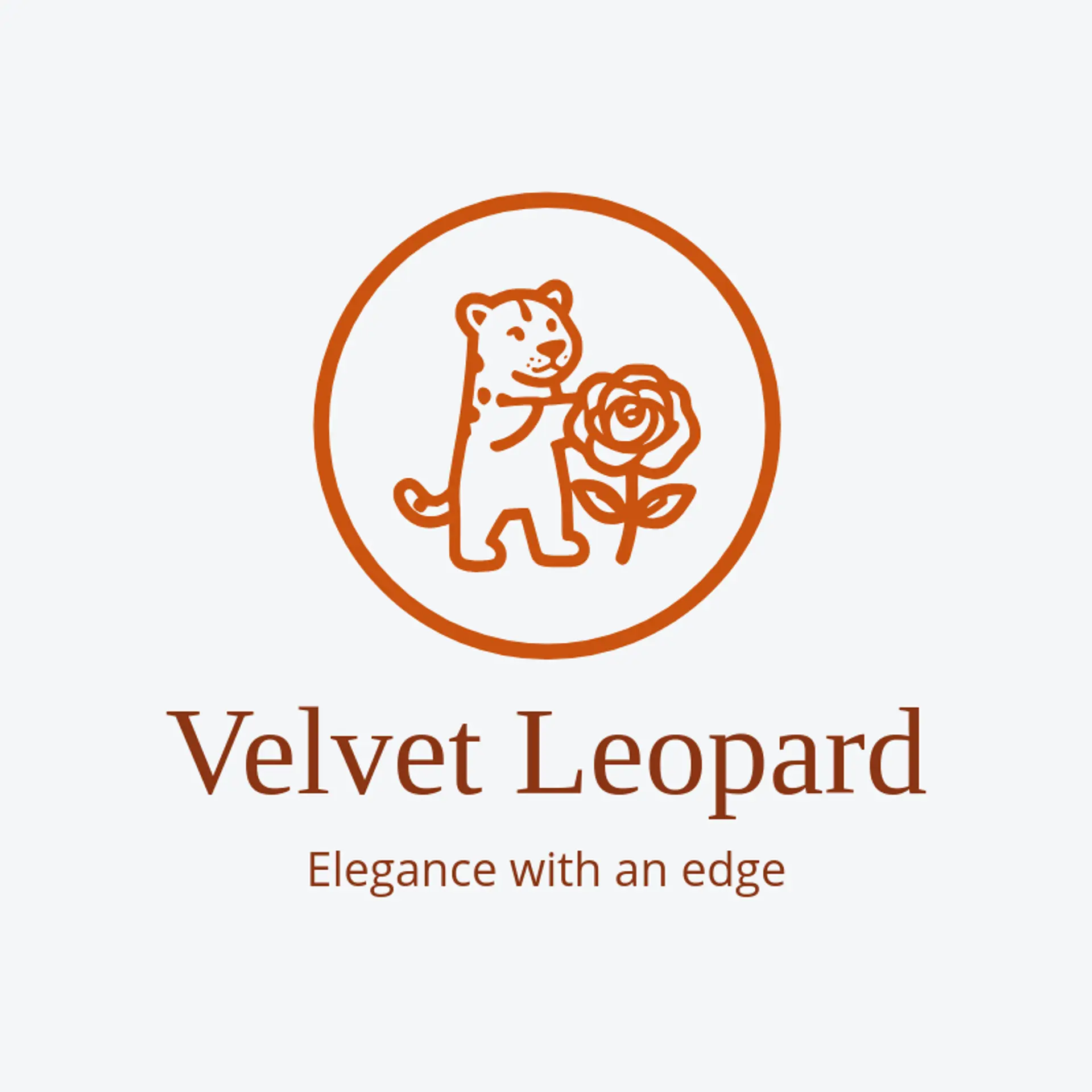 Velvet Leopard logo for leopard