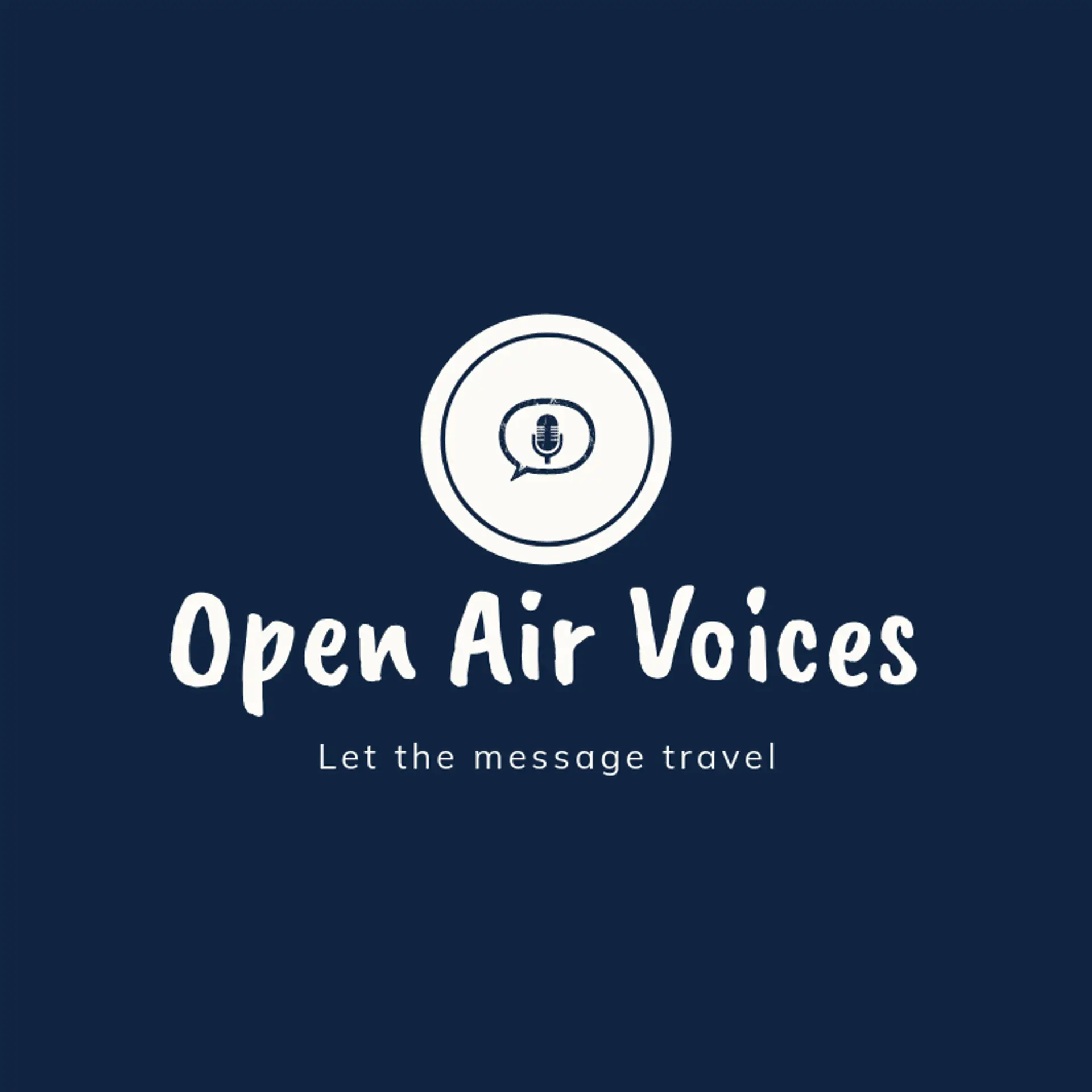 Open Air Voices logo for microphone