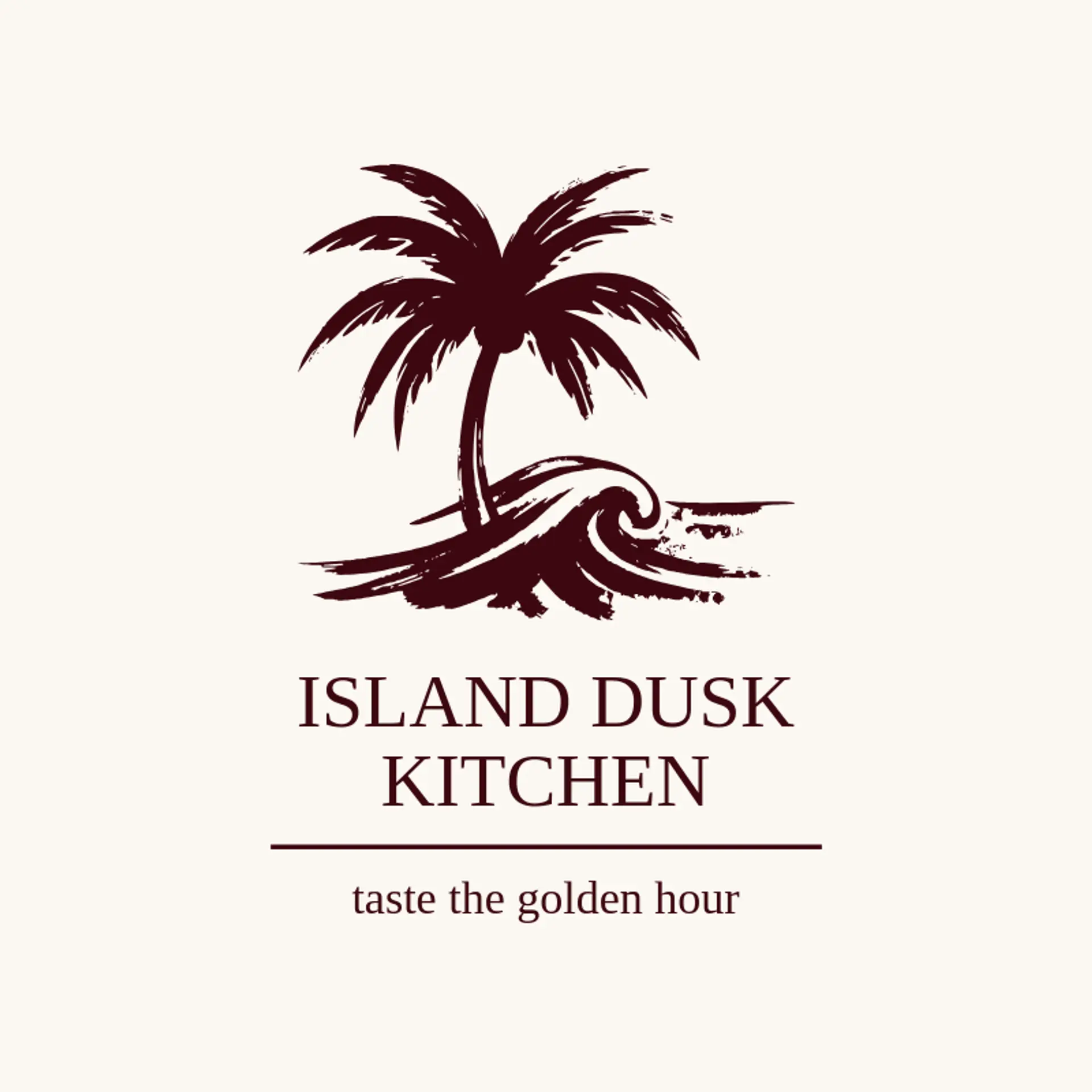 Island Dusk Kitchen logo for sunset