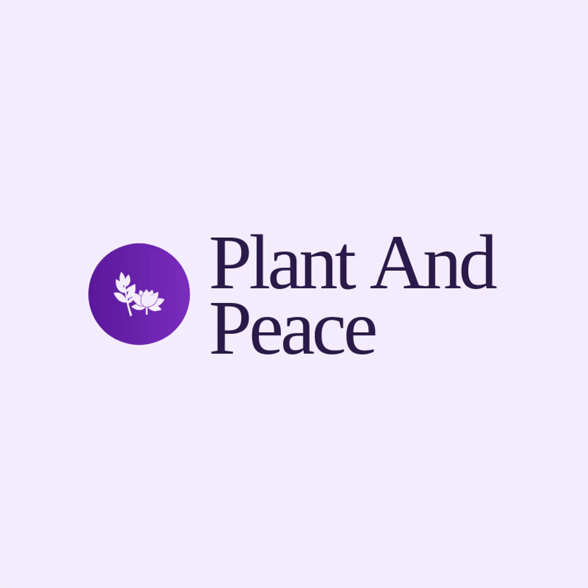 Plant And Peace logo for wellness