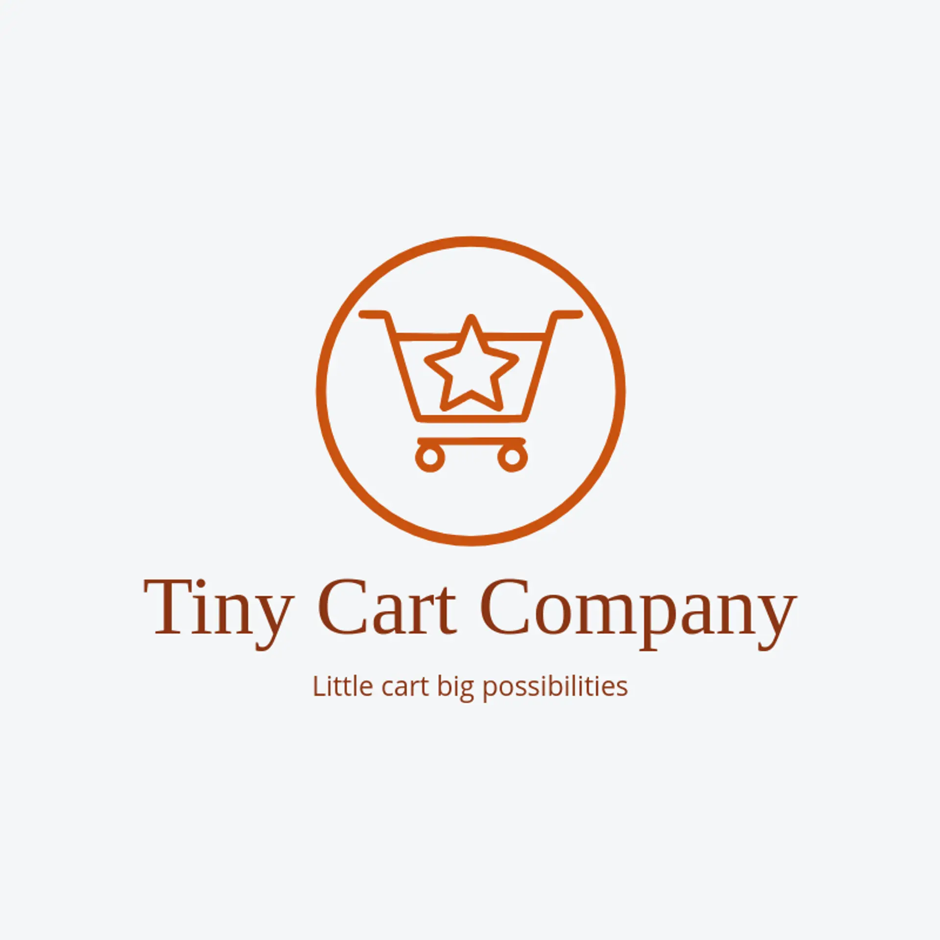 Tiny Cart Company logo for cart