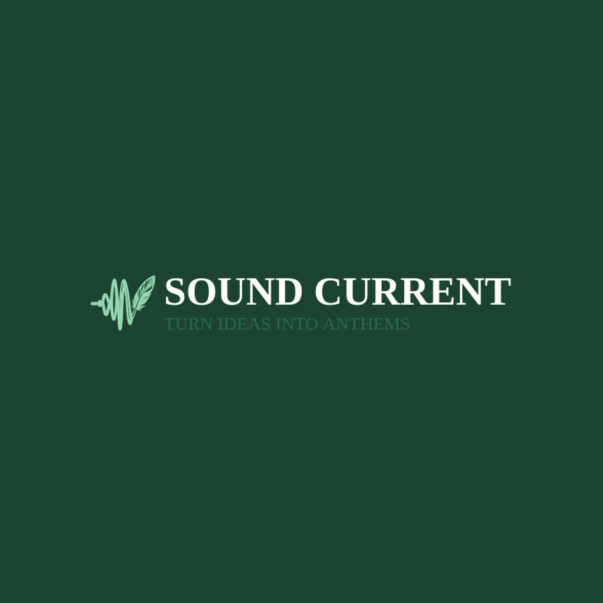 Sound Current logo for sound wave