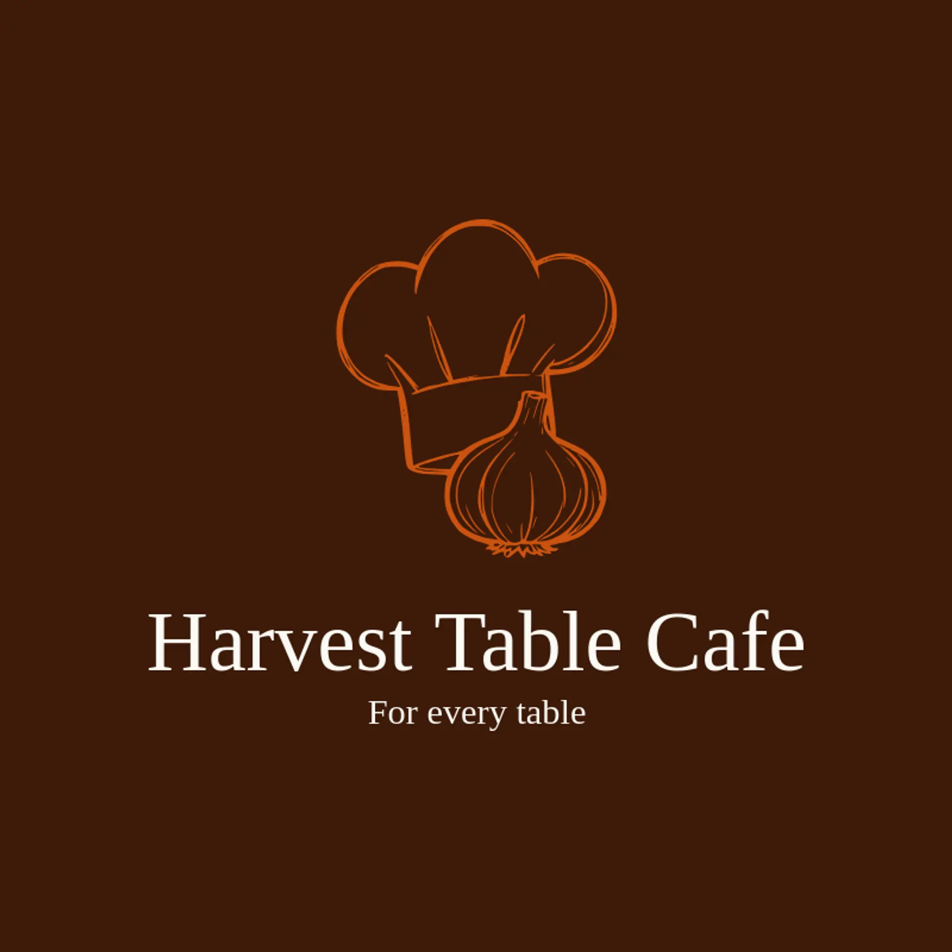 Harvest Table Cafe logo for chef hat