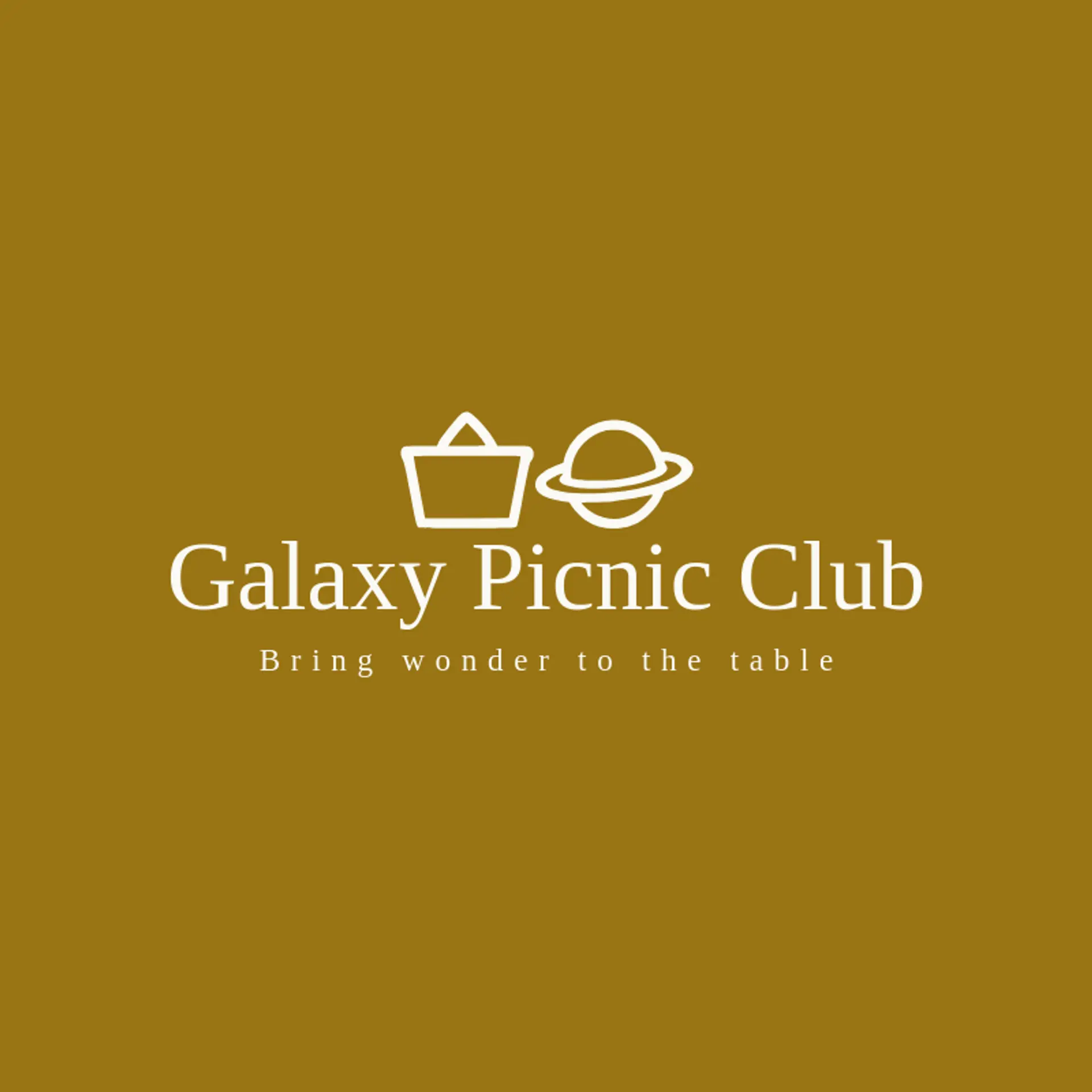 Galaxy Picnic Club logo for sci fi