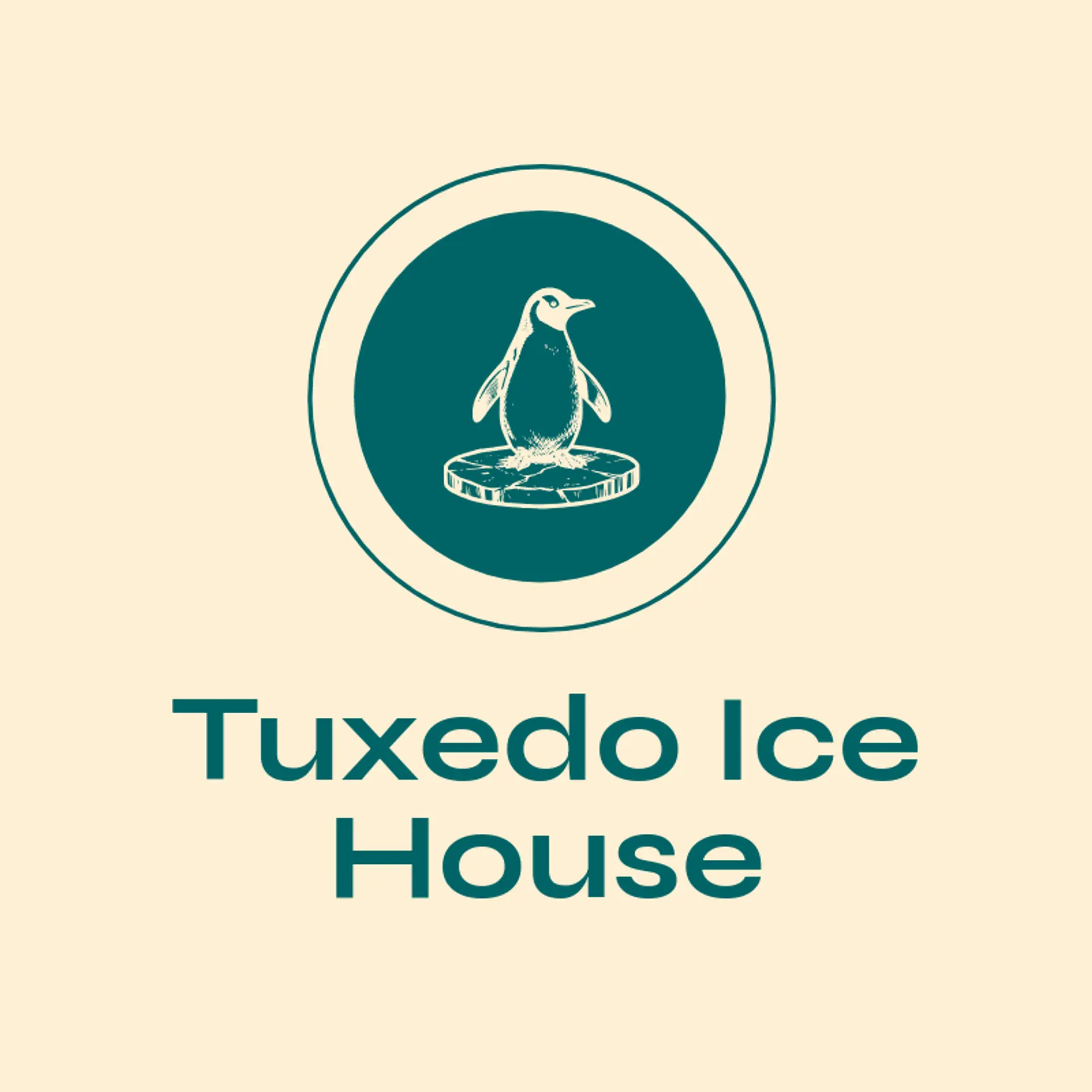 Tuxedo Ice House logo for penguin