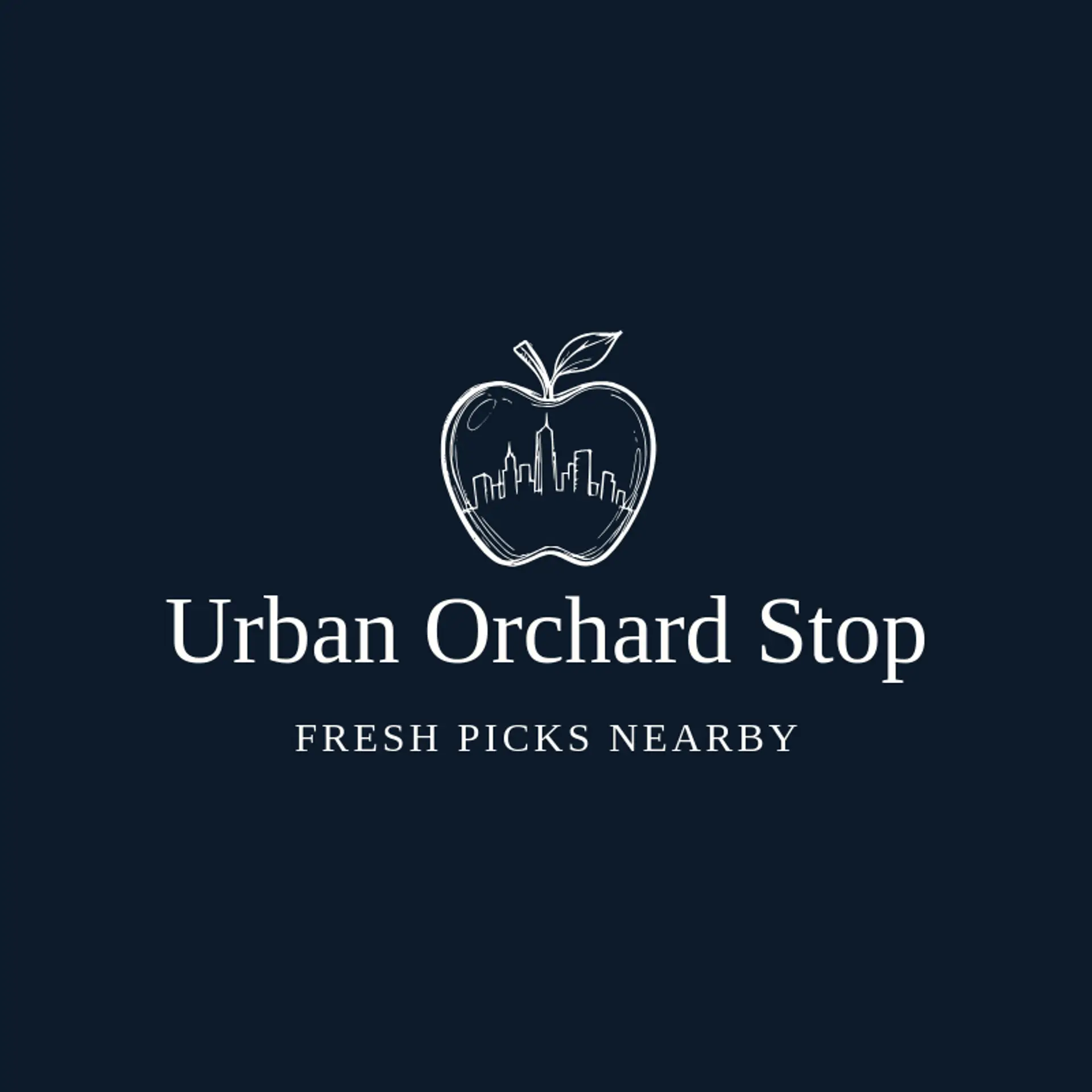 Urban Orchard Stop logo for convenience store