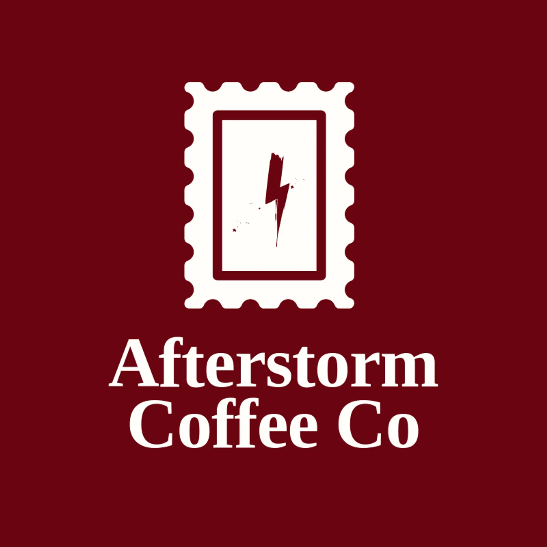 Afterstorm Coffee Co logo for thunder