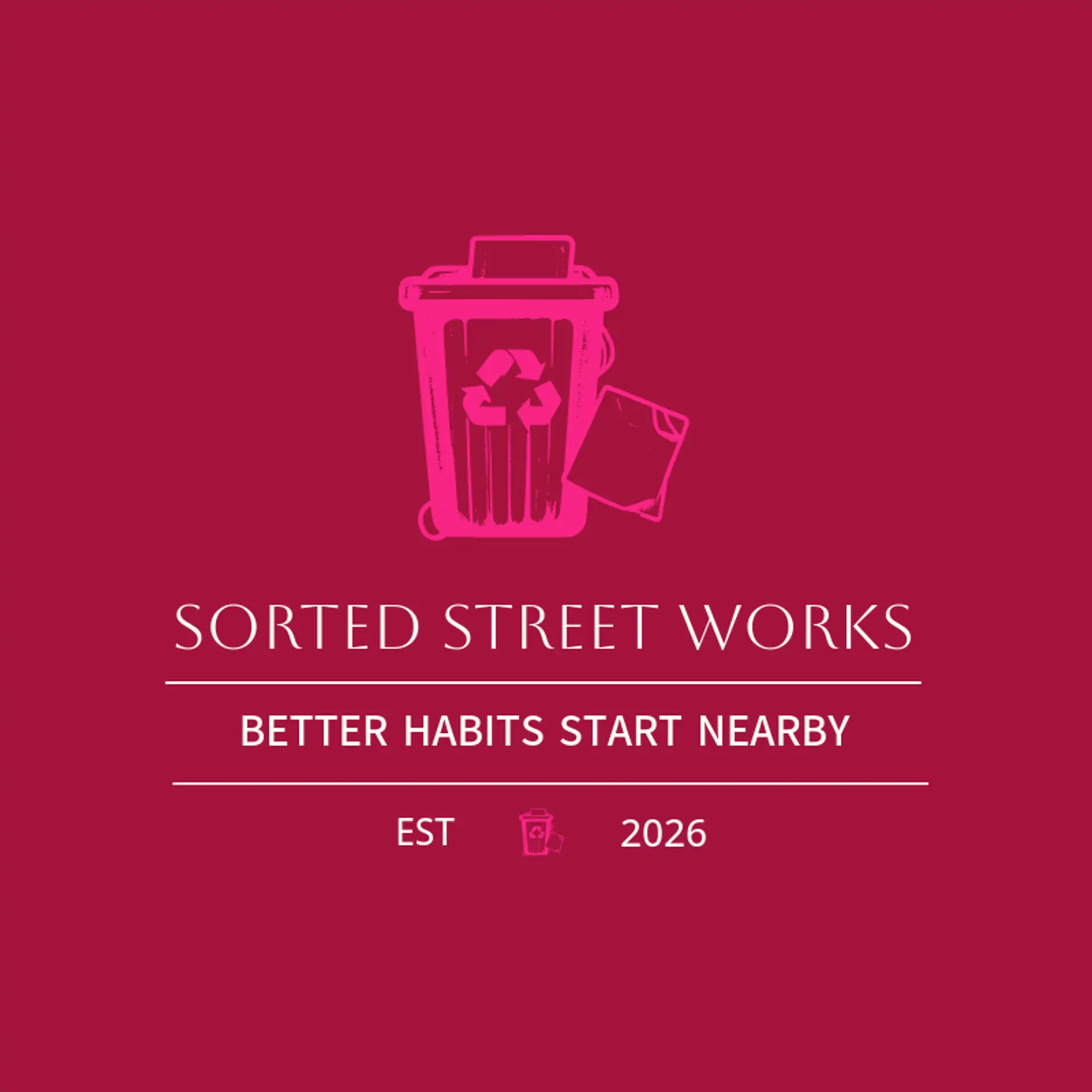 Sorted Street Works logo for recycle