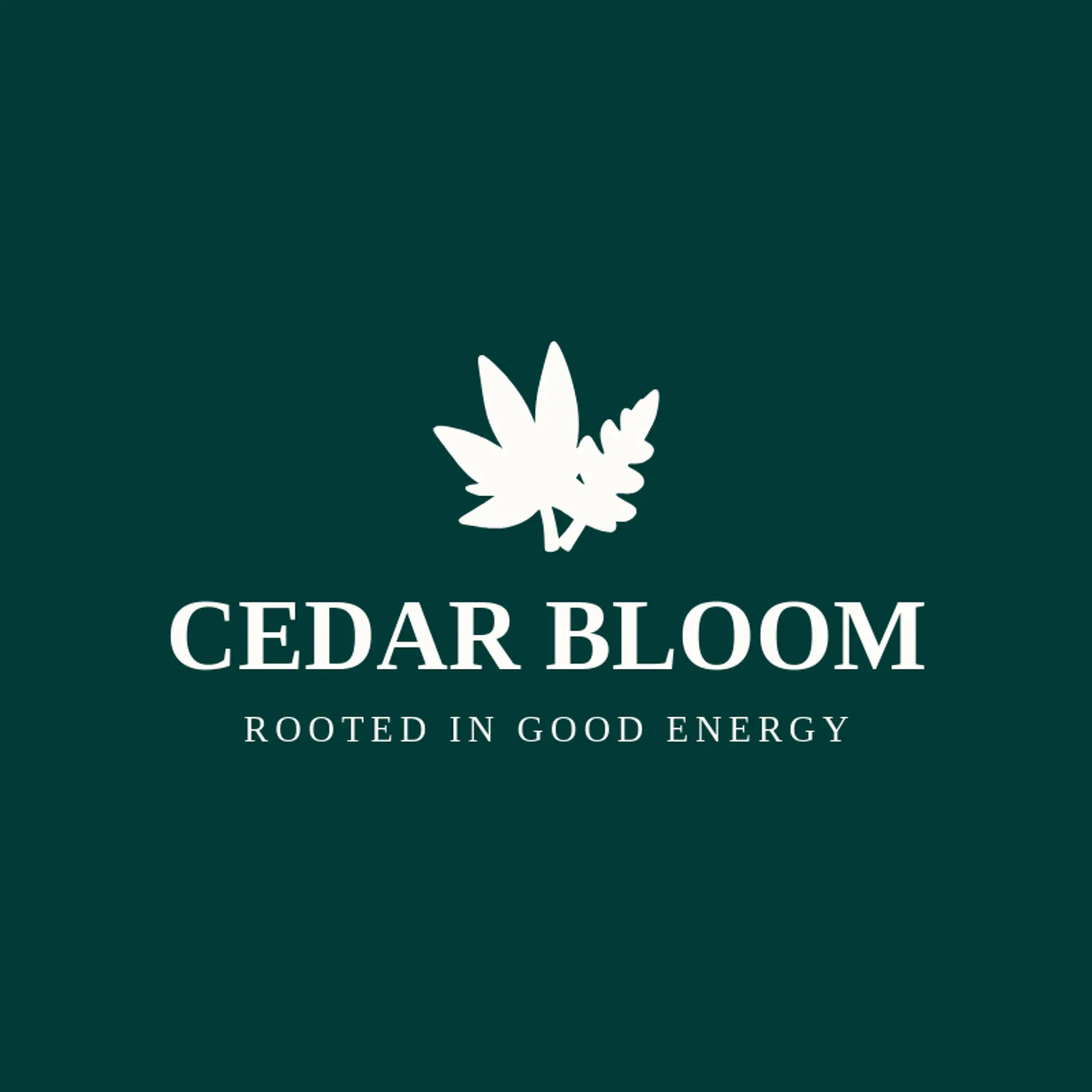 Cedar Bloom logo for marijuana
