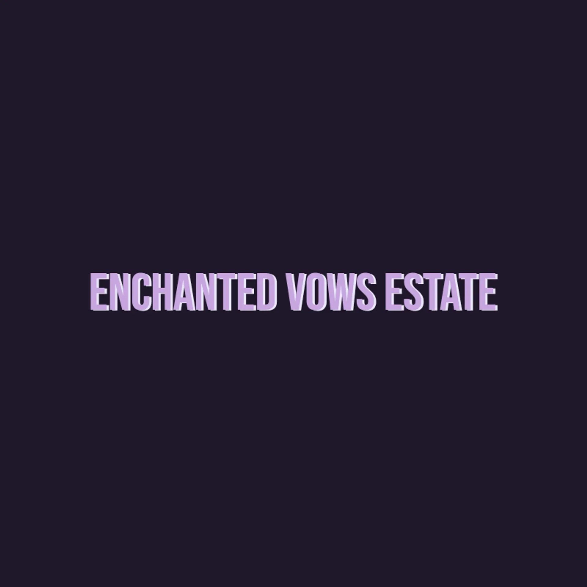 Enchanted Vows Estate logo for wedding venue