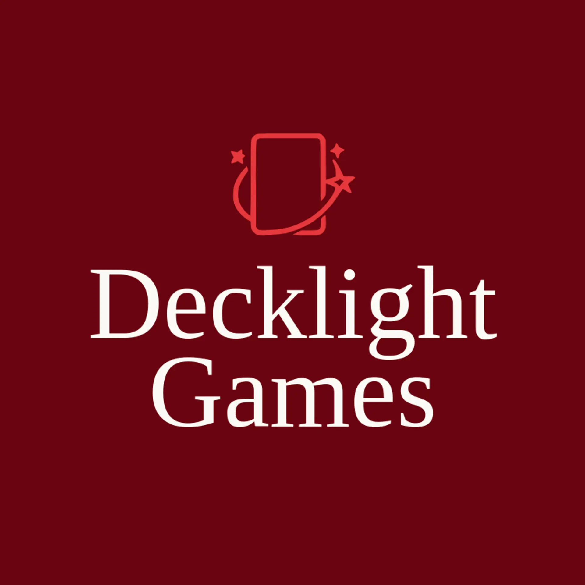 Decklight Games logo for playing cards