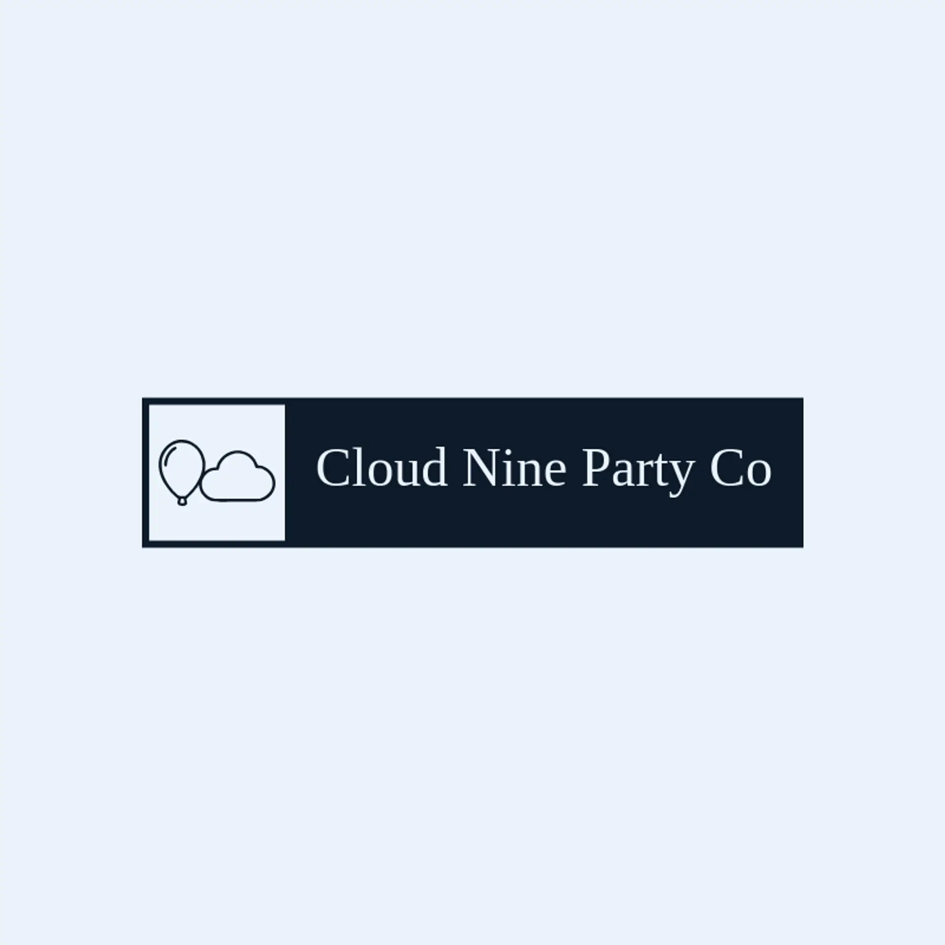 Cloud Nine Party Co logo for inflatable
