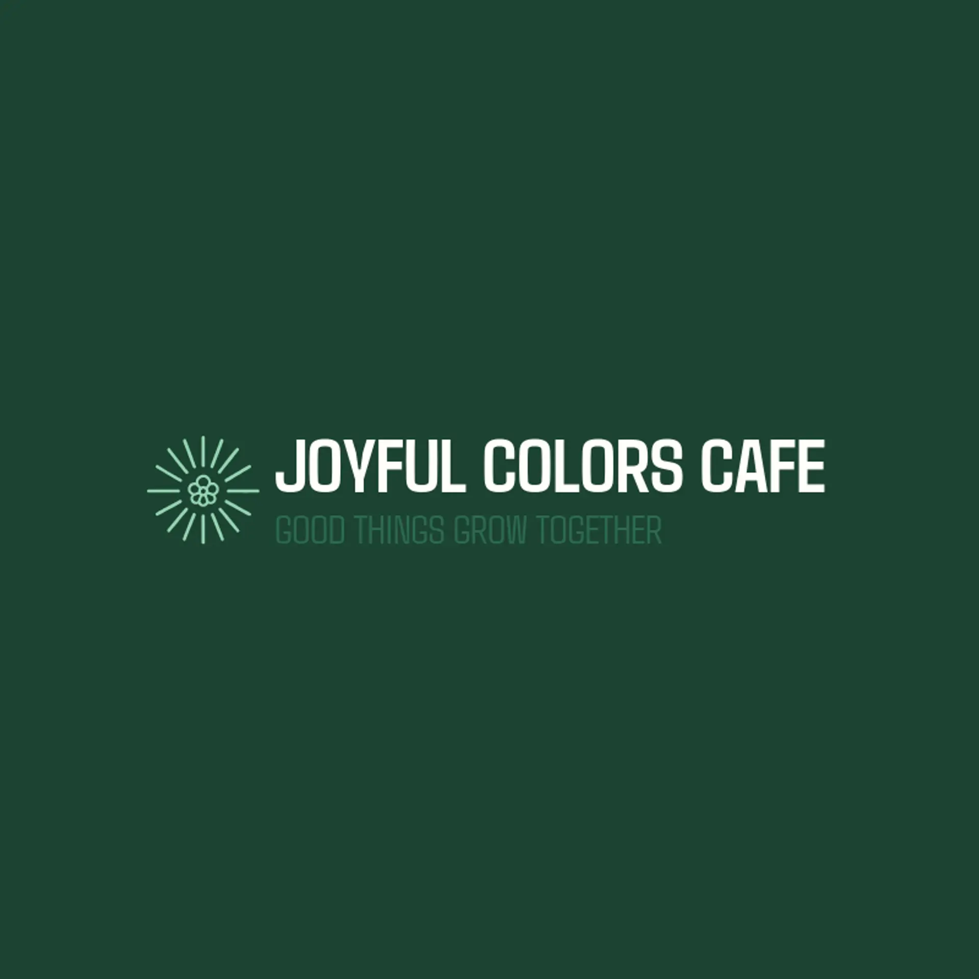 Joyful Colors Cafe logo for pride