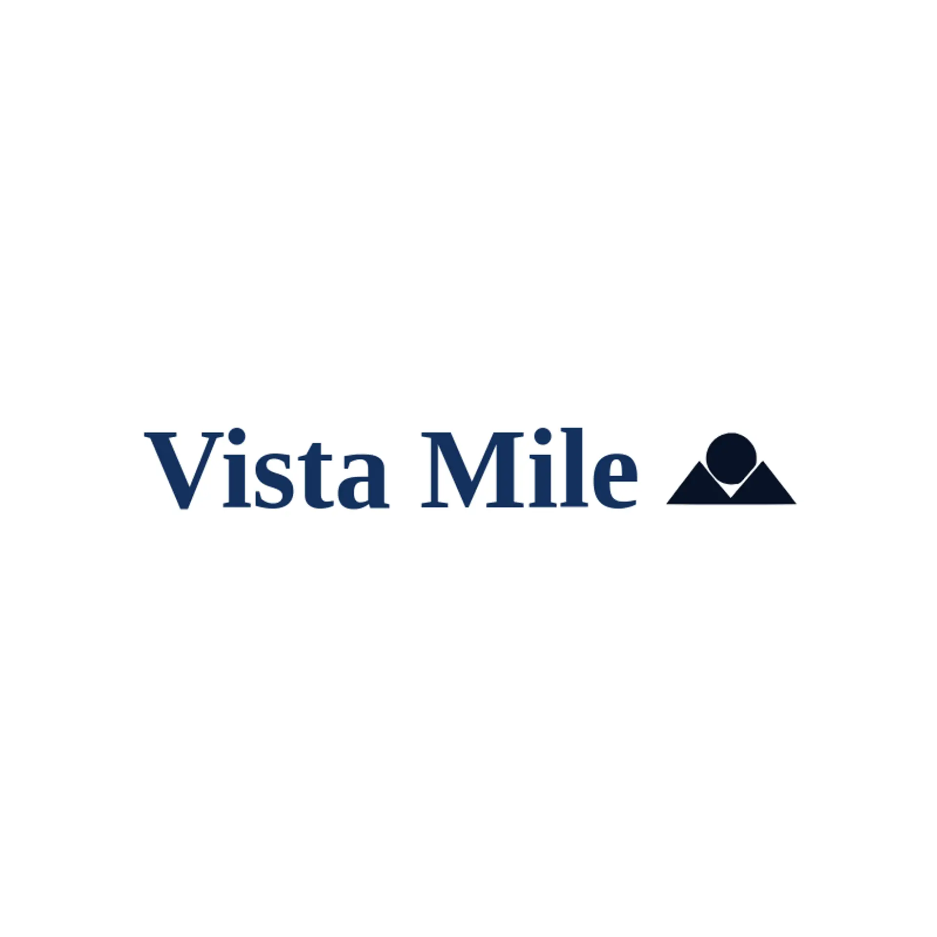 Vista Mile logo for road trip