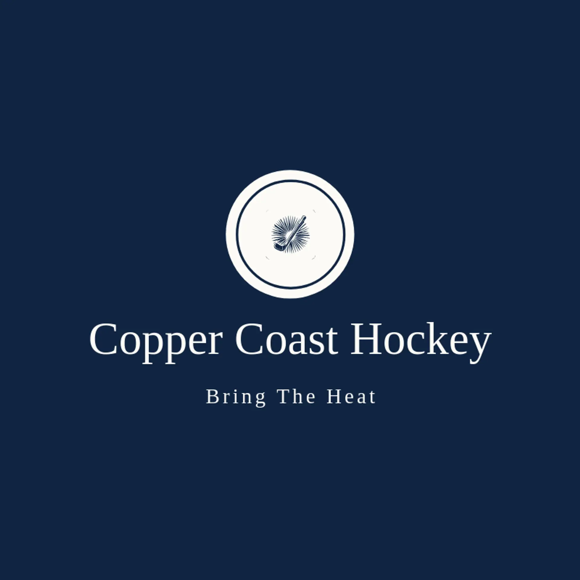 Copper Coast Hockey logo for hockey stick