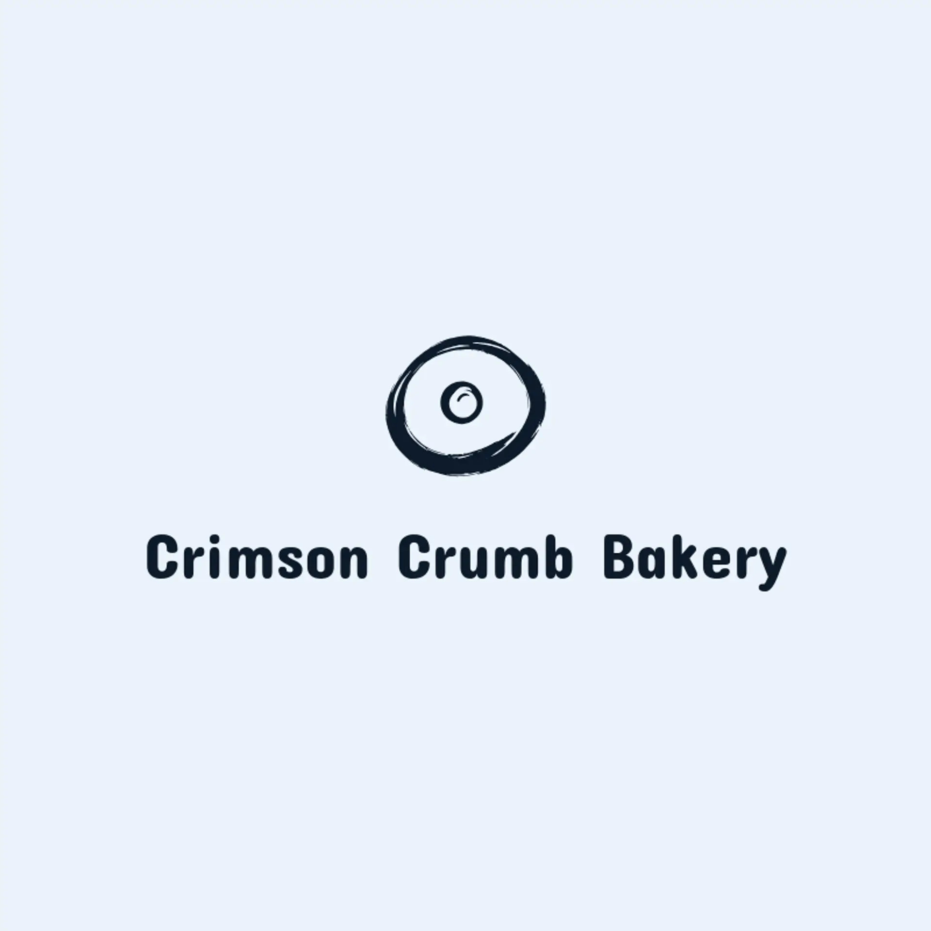 Crimson Crumb Bakery logo for cookie