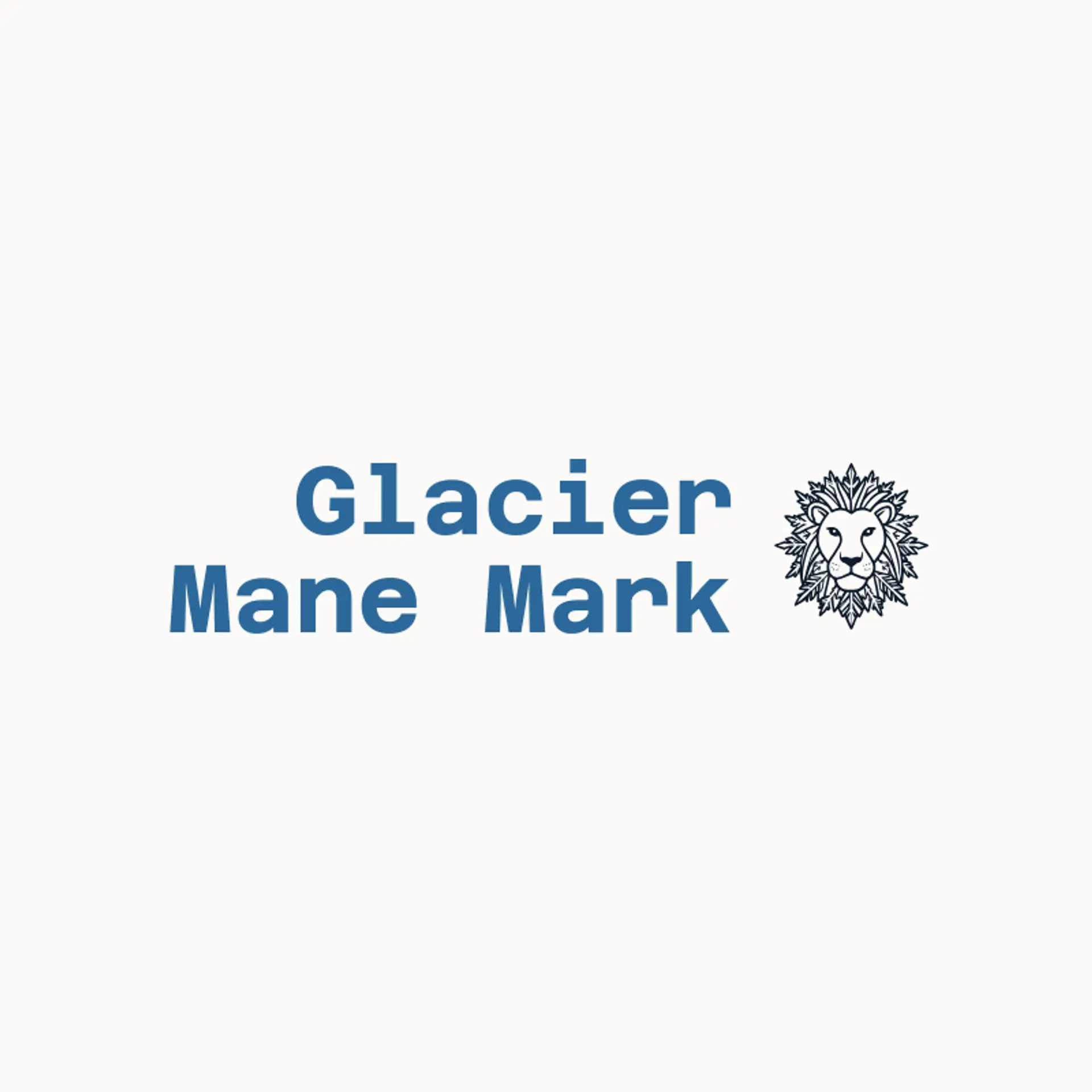 Glacier Mane Mark logo for lion