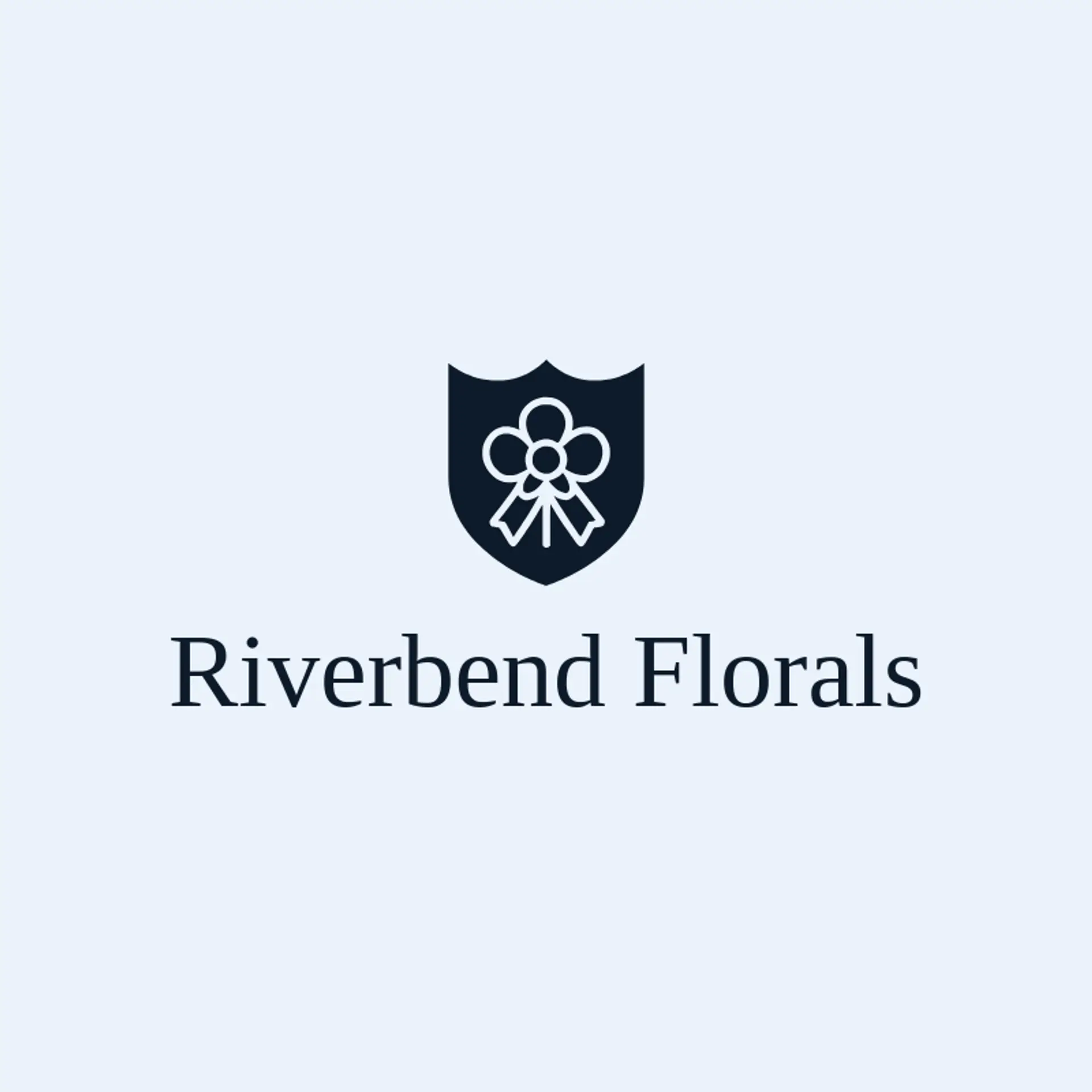Riverbend Florals logo for small business
