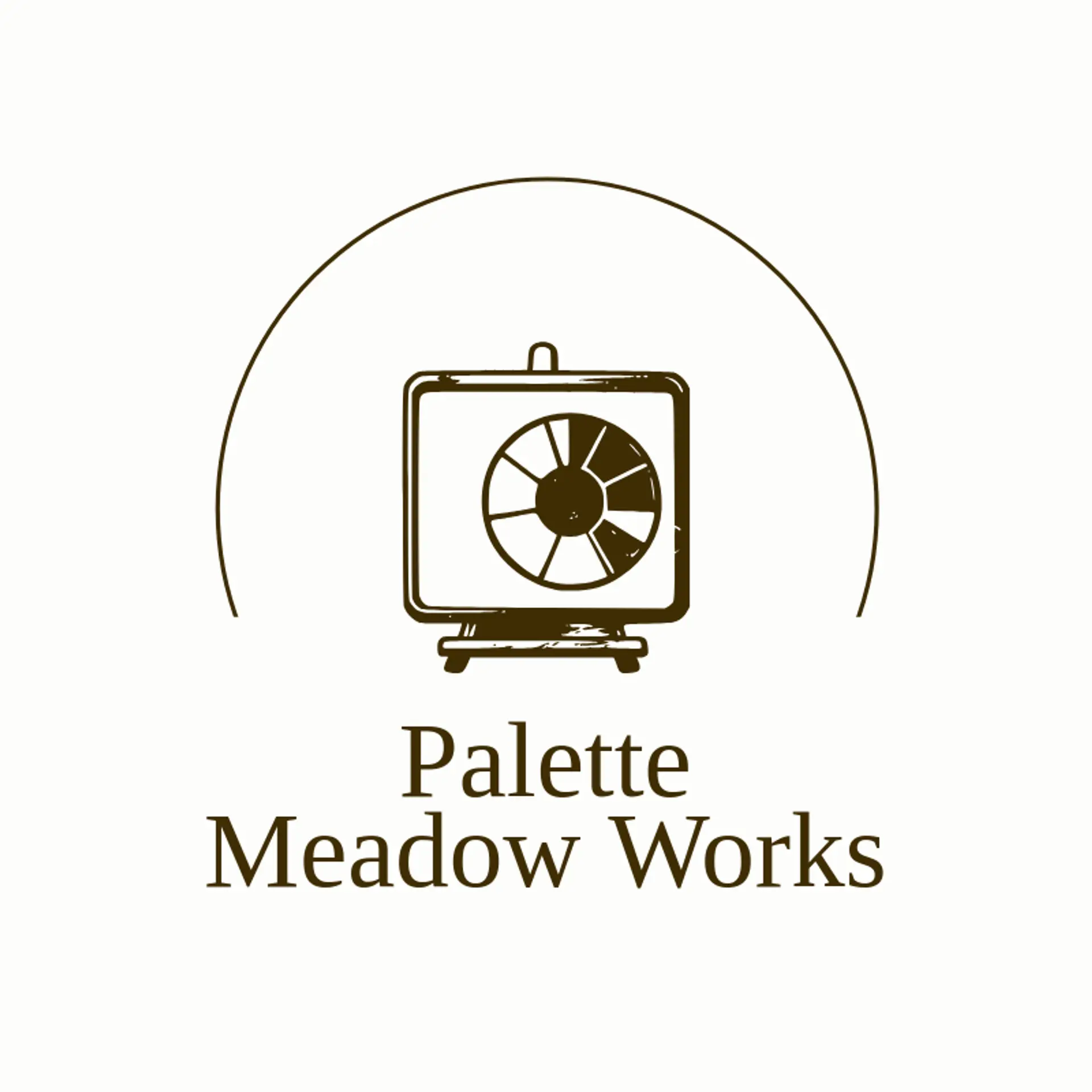 Palette Meadow Works logo for canvas