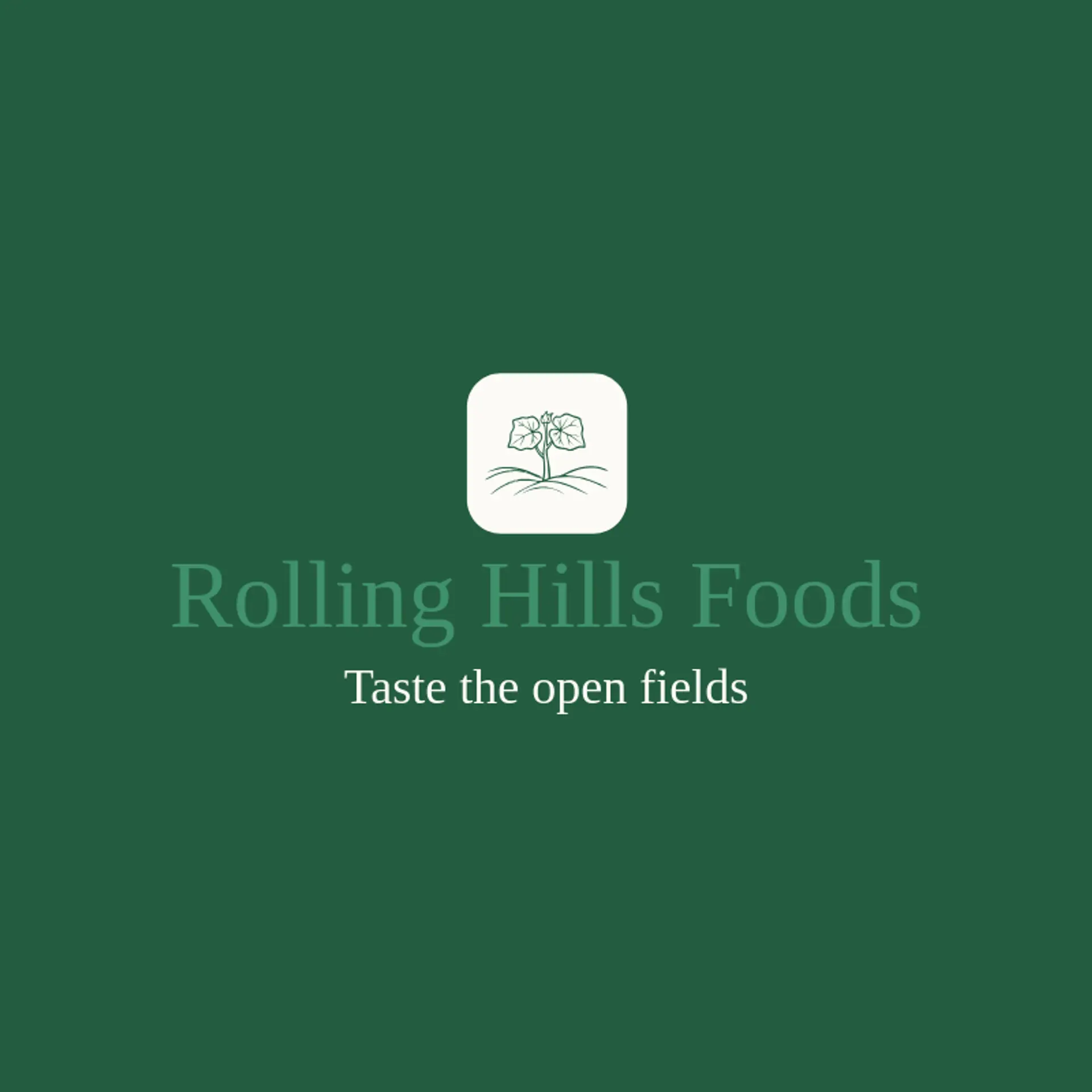 Rolling Hills Foods logo for harvest