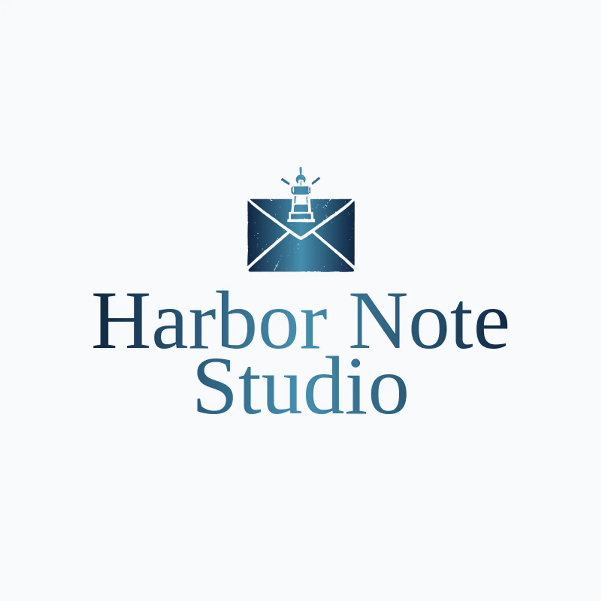 Harbor Note Studio logo for envelope