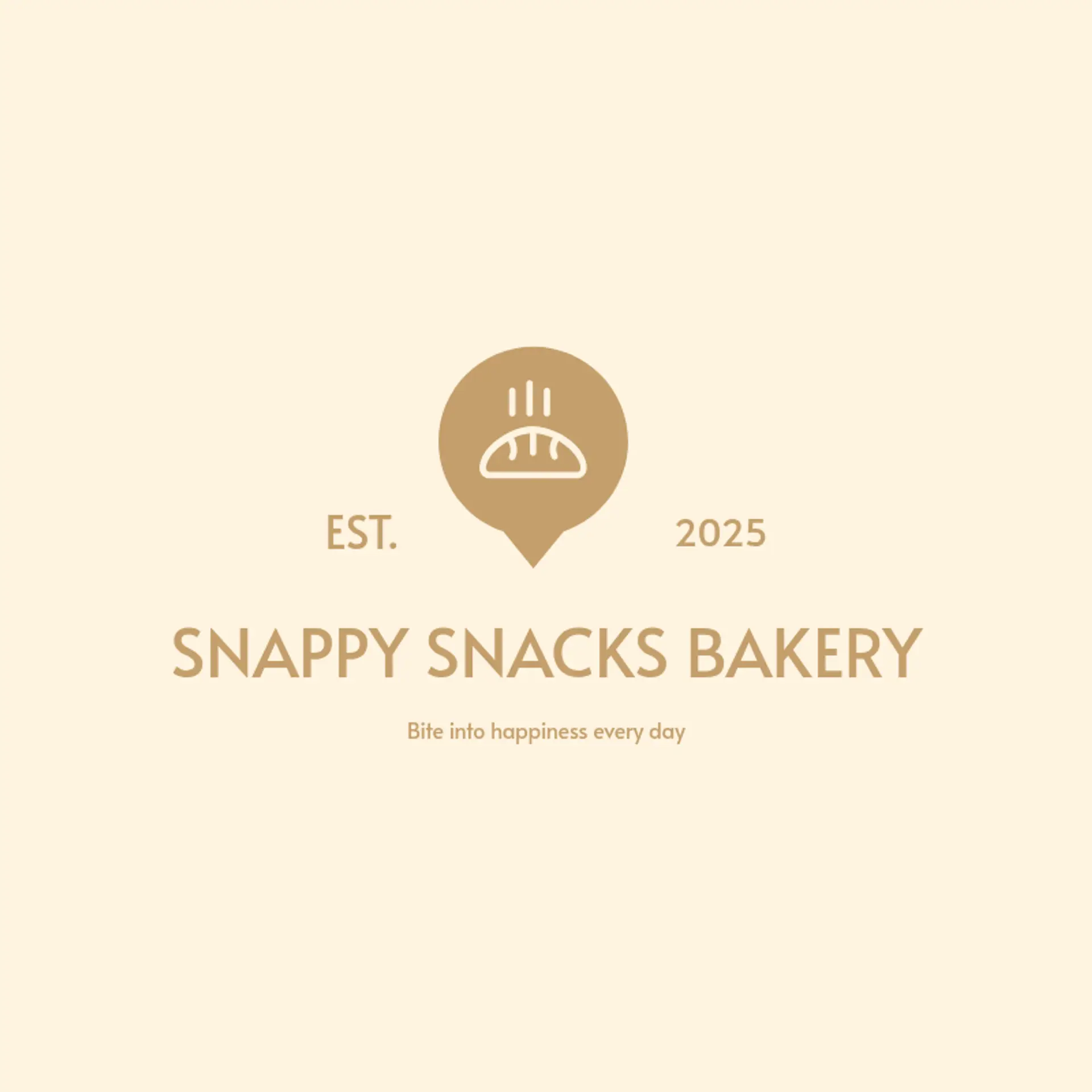 Snappy Snacks Bakery logo for bakery