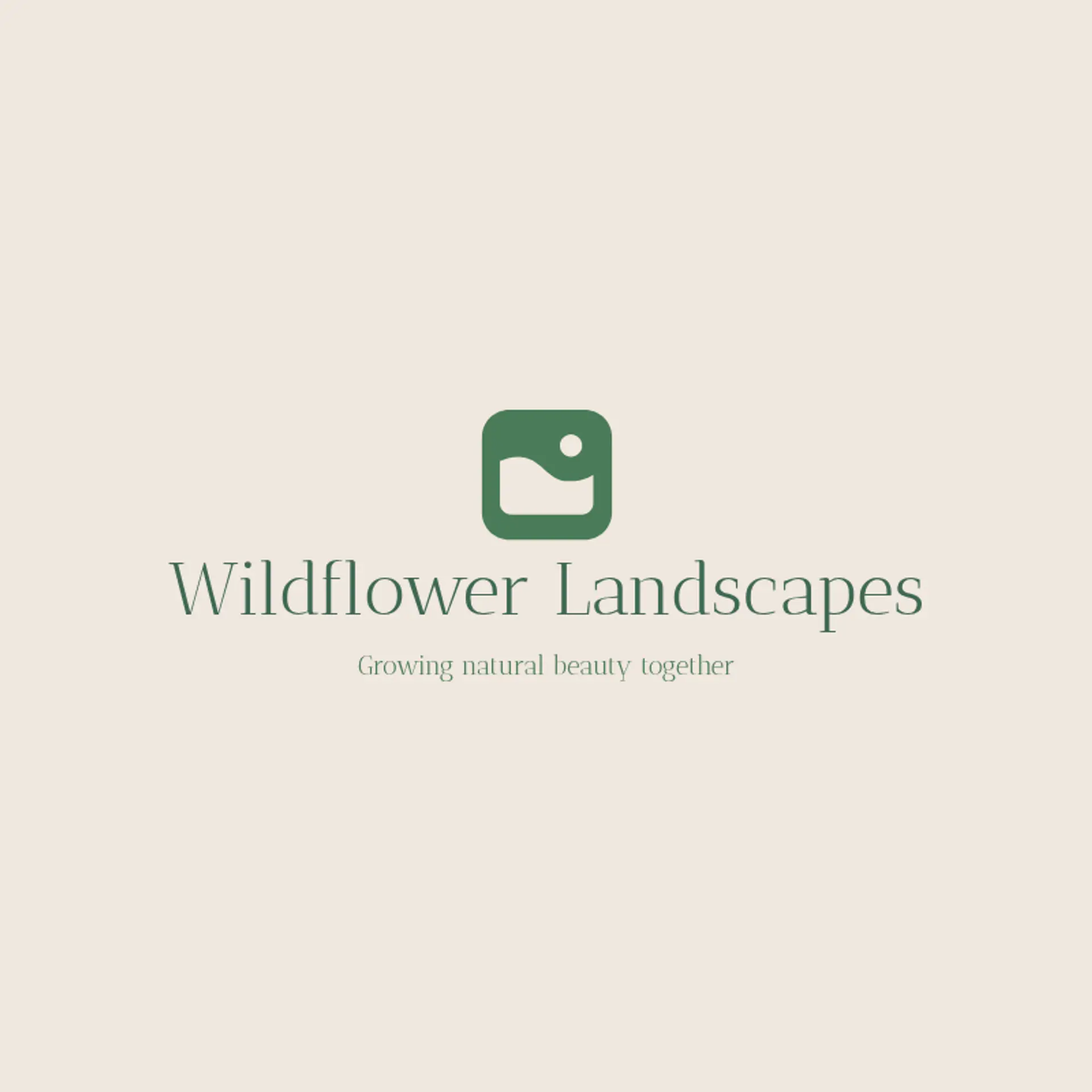 Wildflower Landscapes logo for construction and landscaping