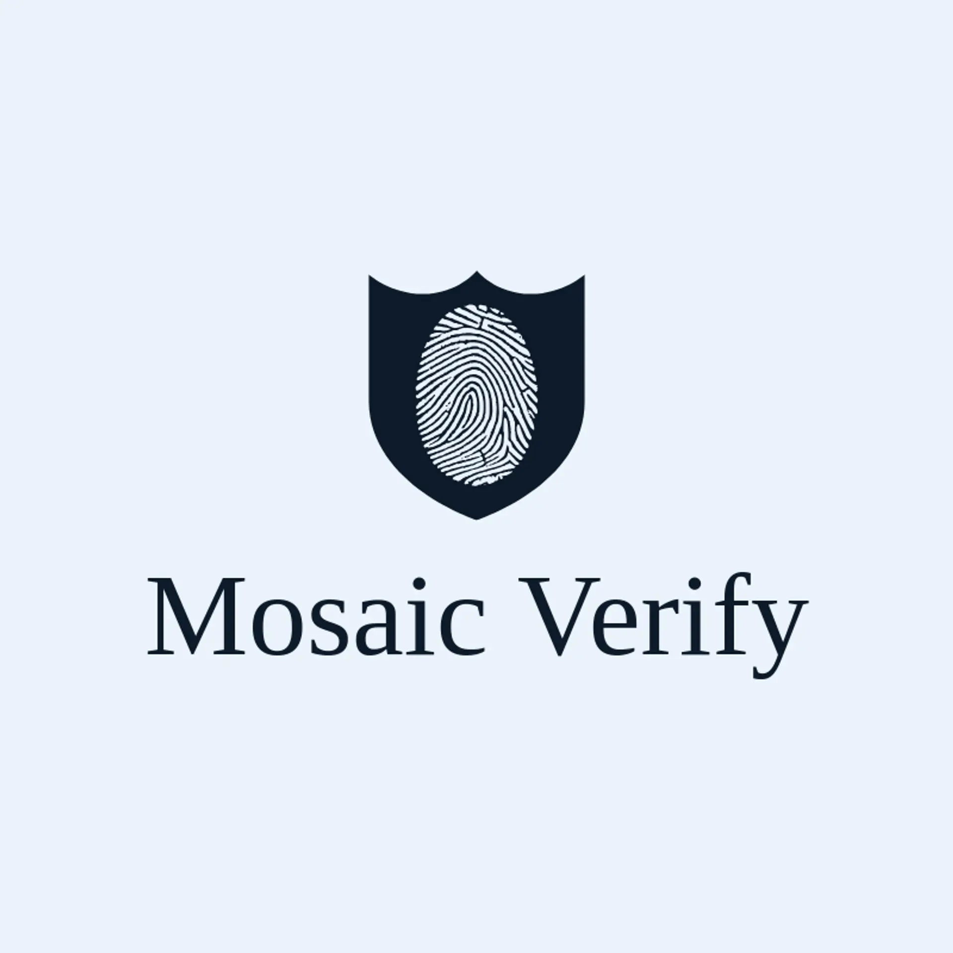 Mosaic Verify logo for fingerprint