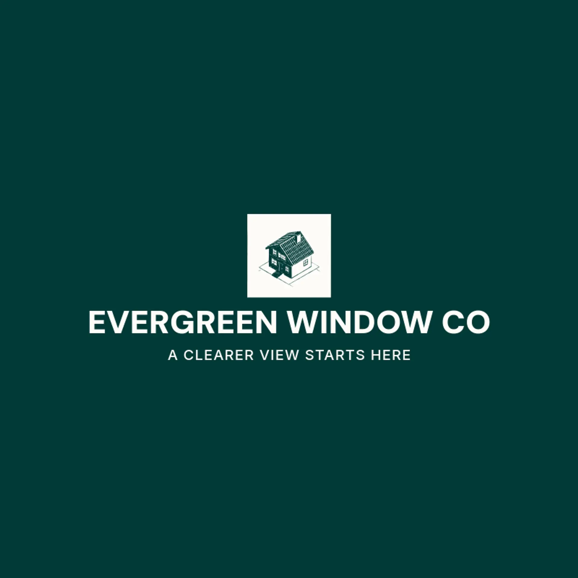 Evergreen Window Co logo for window