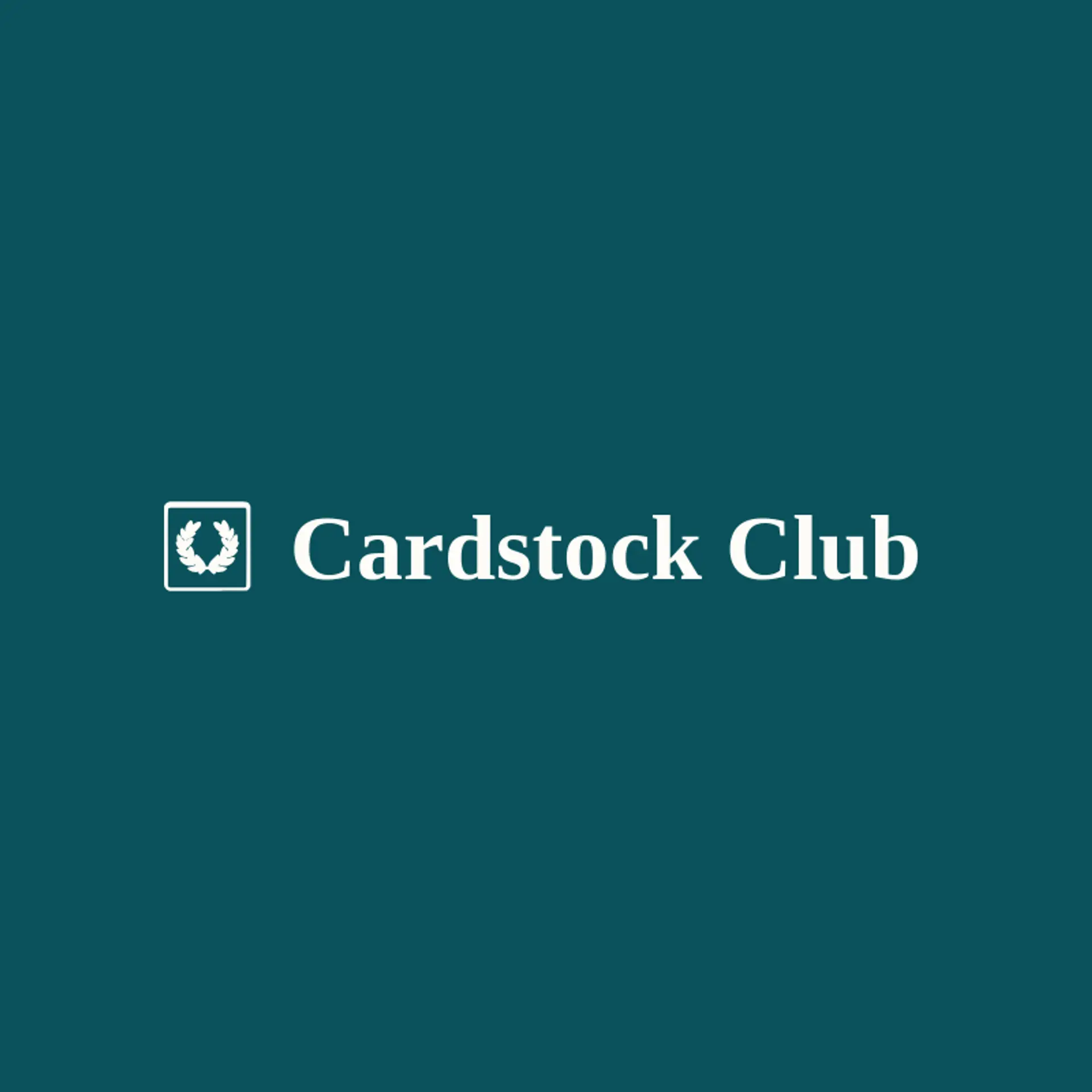 Cardstock Club logo for trading card