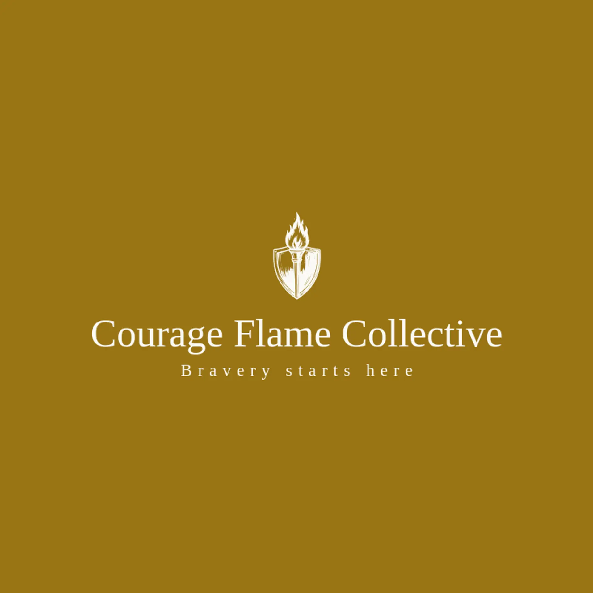 Courage Flame Collective logo for torch