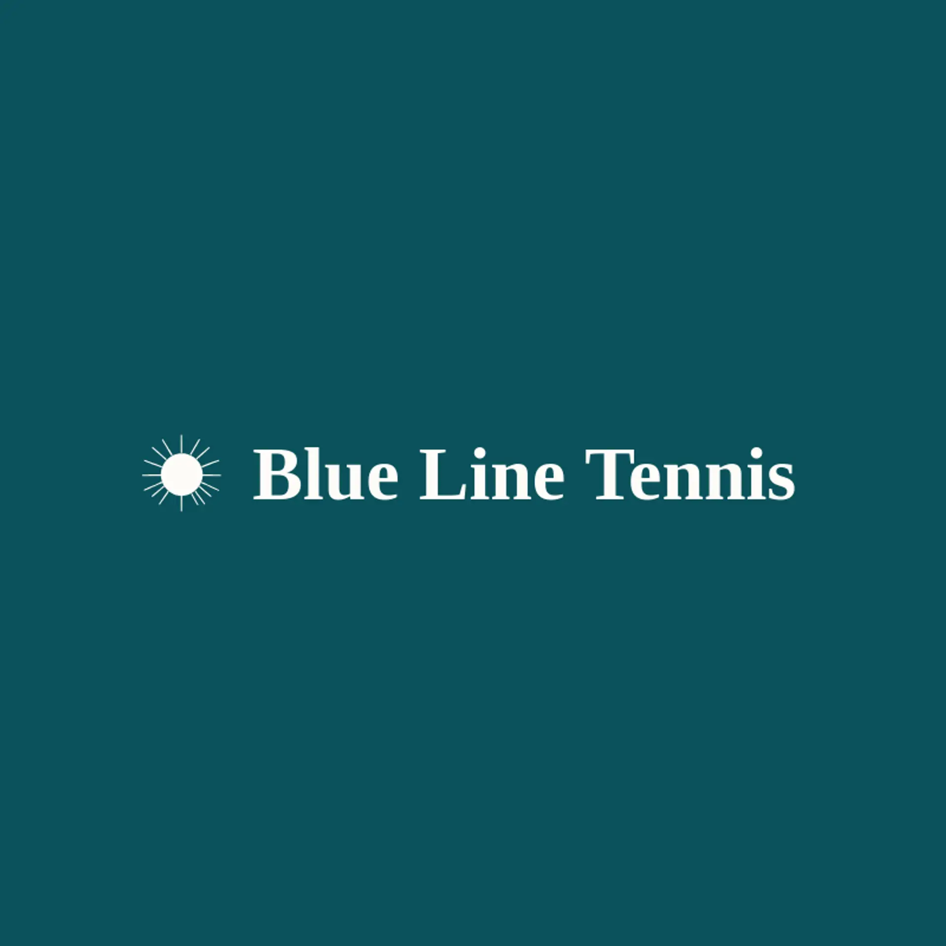 Blue Line Tennis logo for tennis