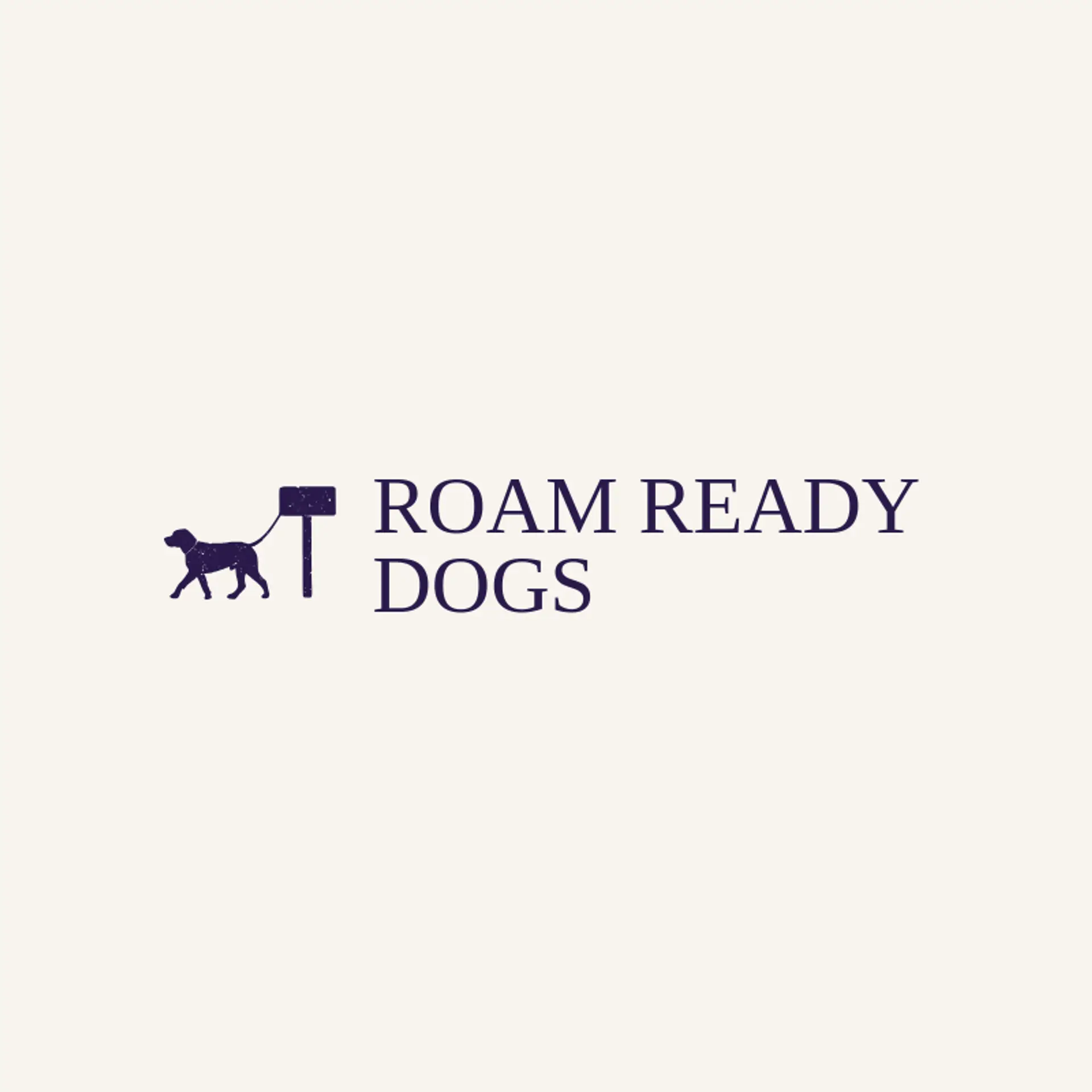 Roam Ready Dogs logo for dog walking
