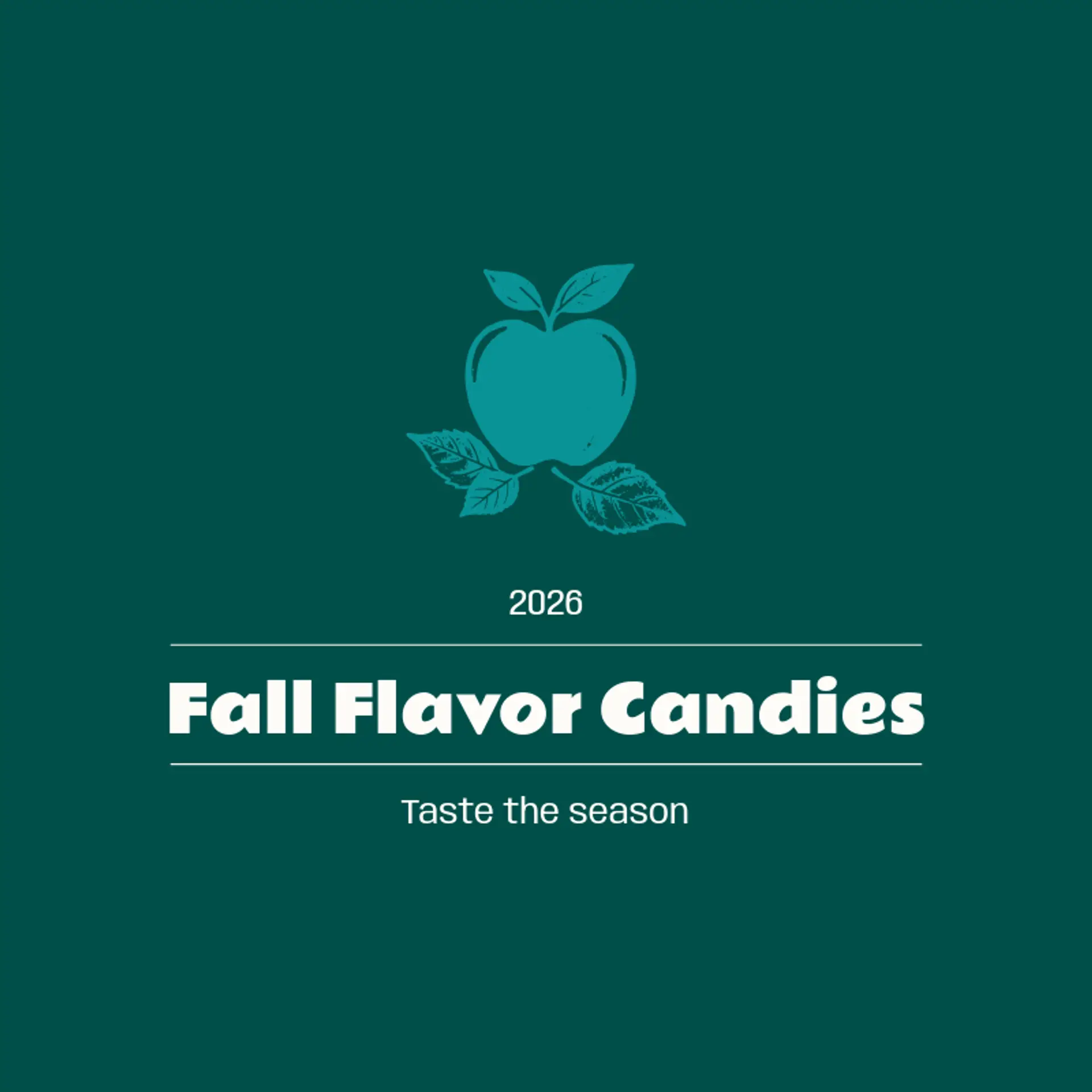 Fall Flavor Candies logo for apple