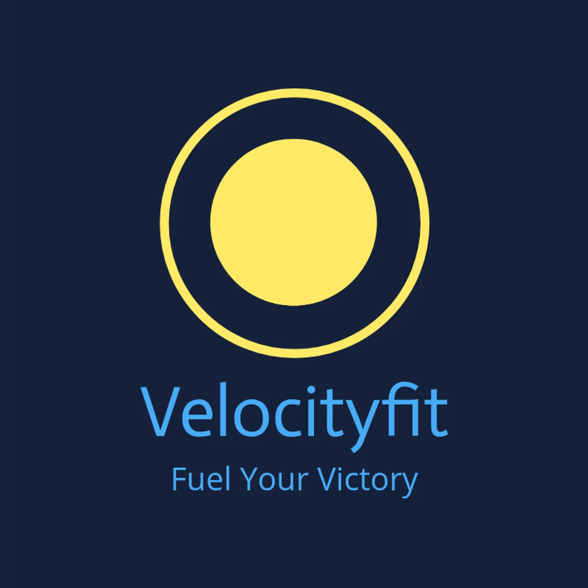 VelocityFit logo for sports brand