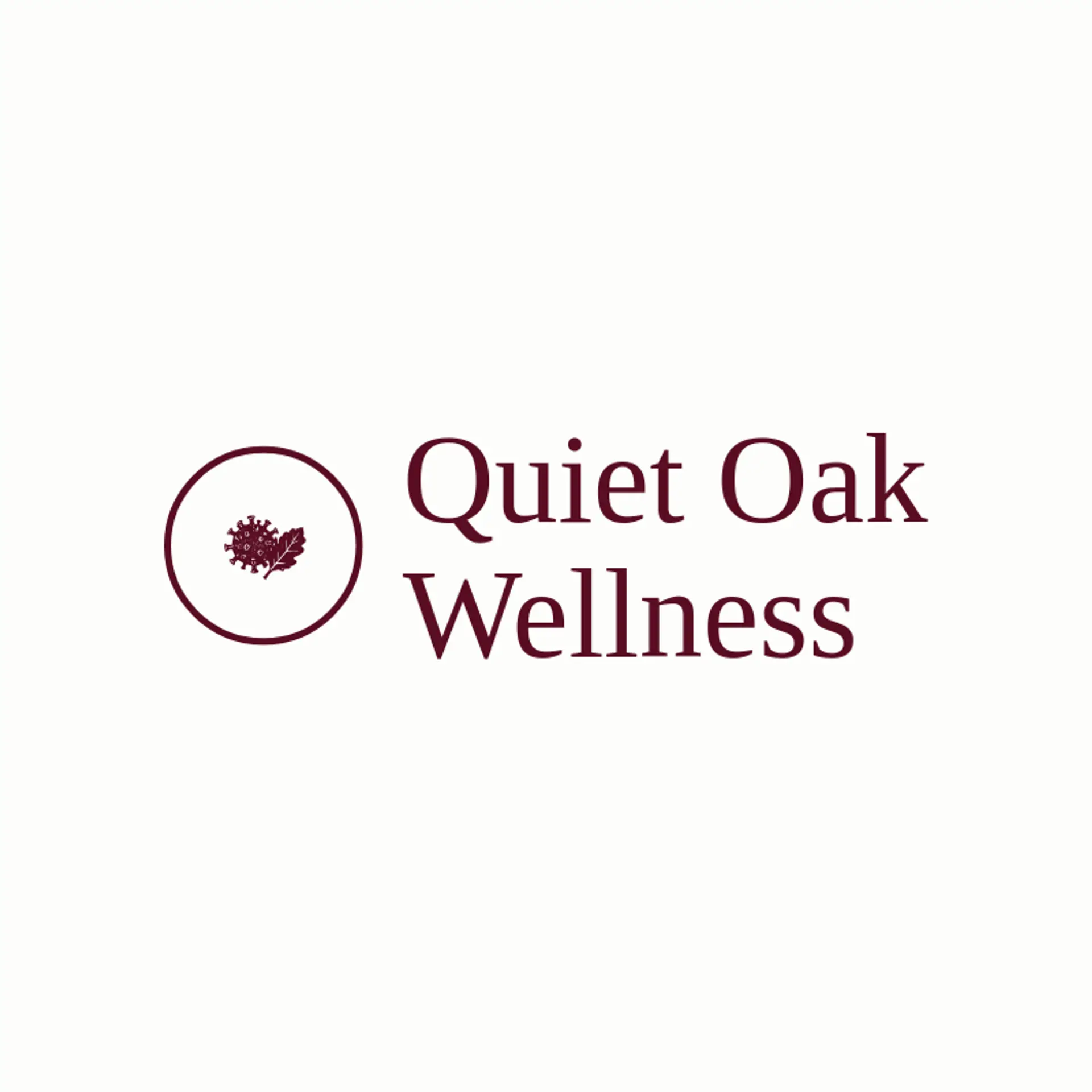 Quiet Oak Wellness logo for covid