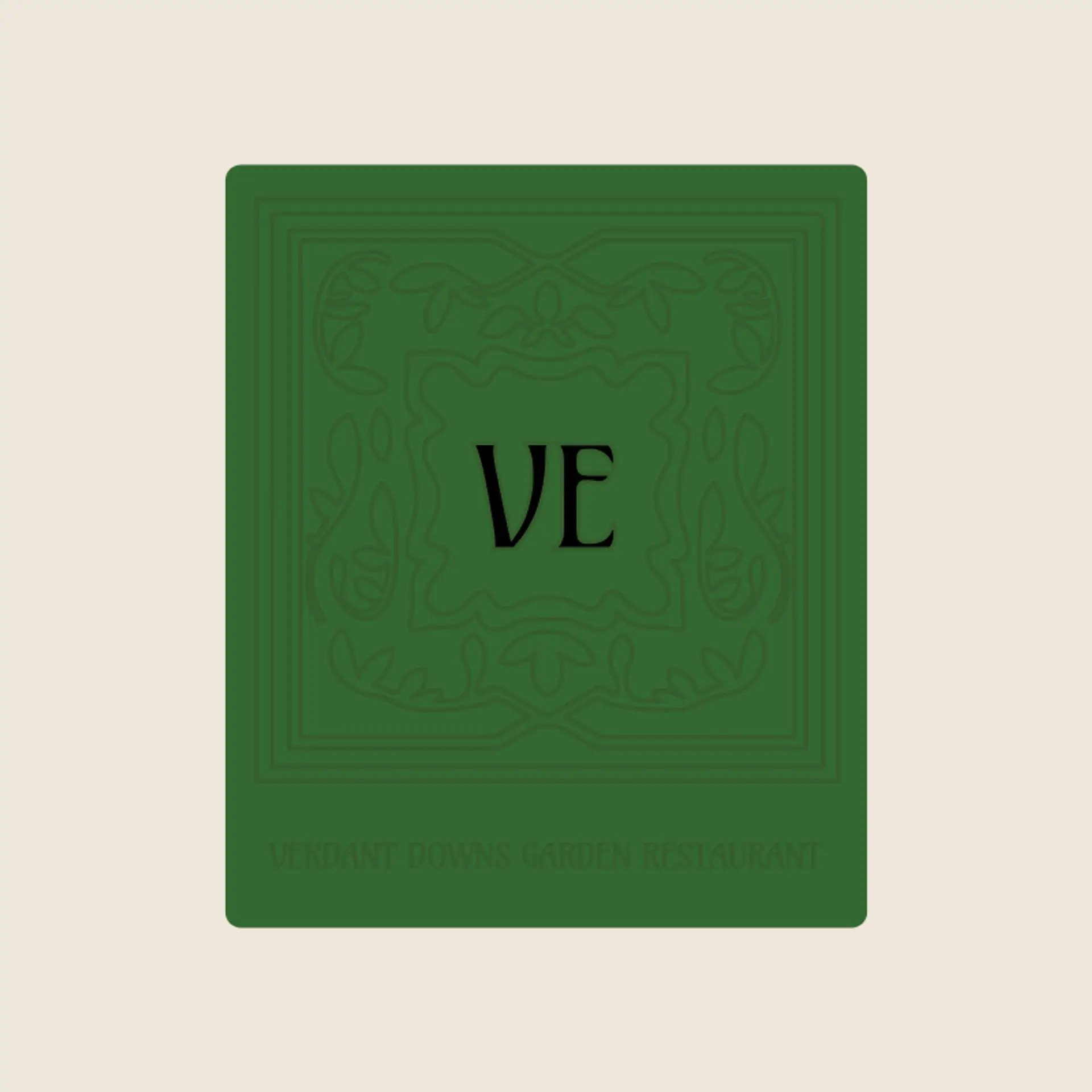 Verdant Plate logo for garden restaurant